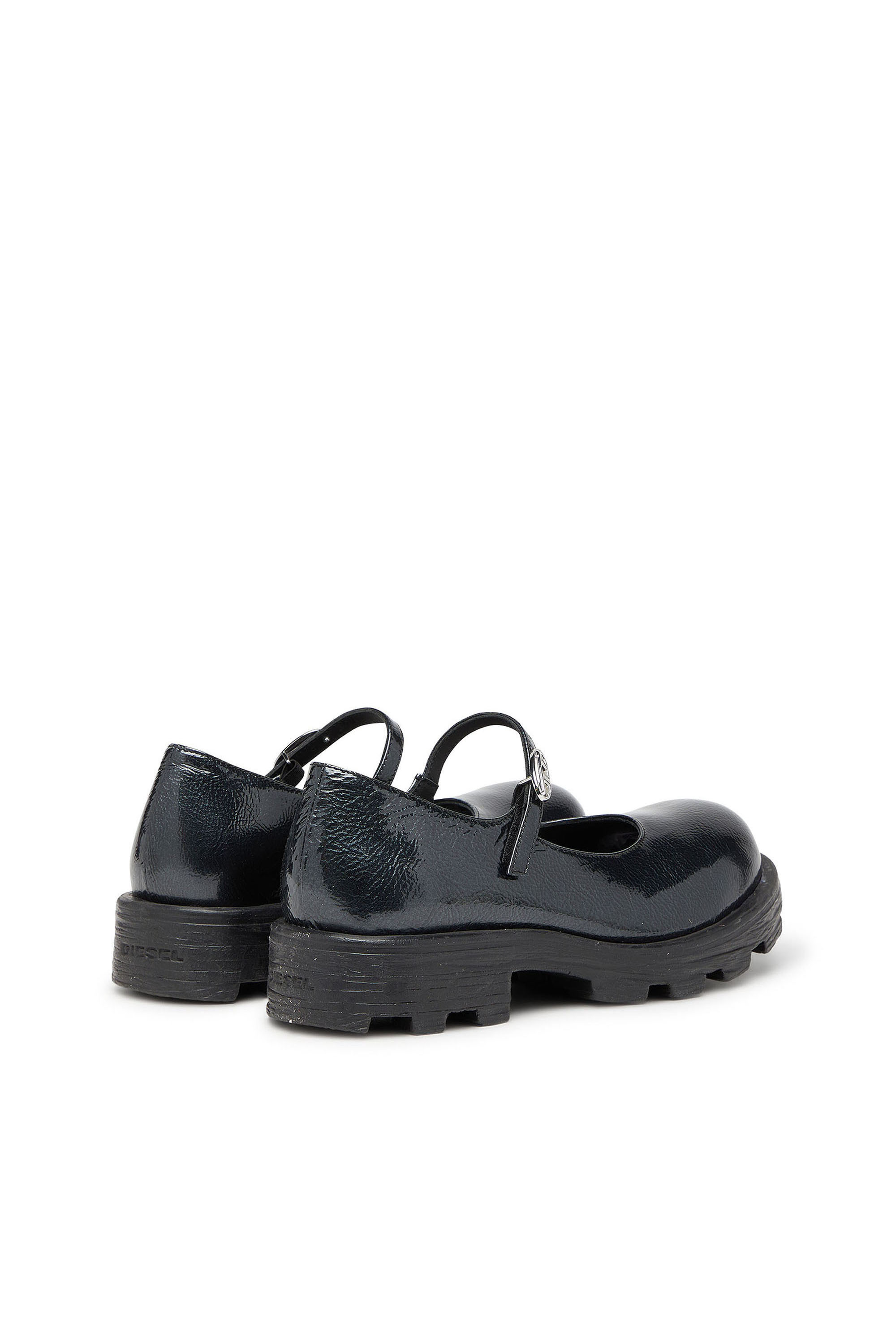Diesel - D-HAMMER MARY JANE, D-Hammer - Mary Jane con suola carrarmato in vernice Donna in Nero - 3