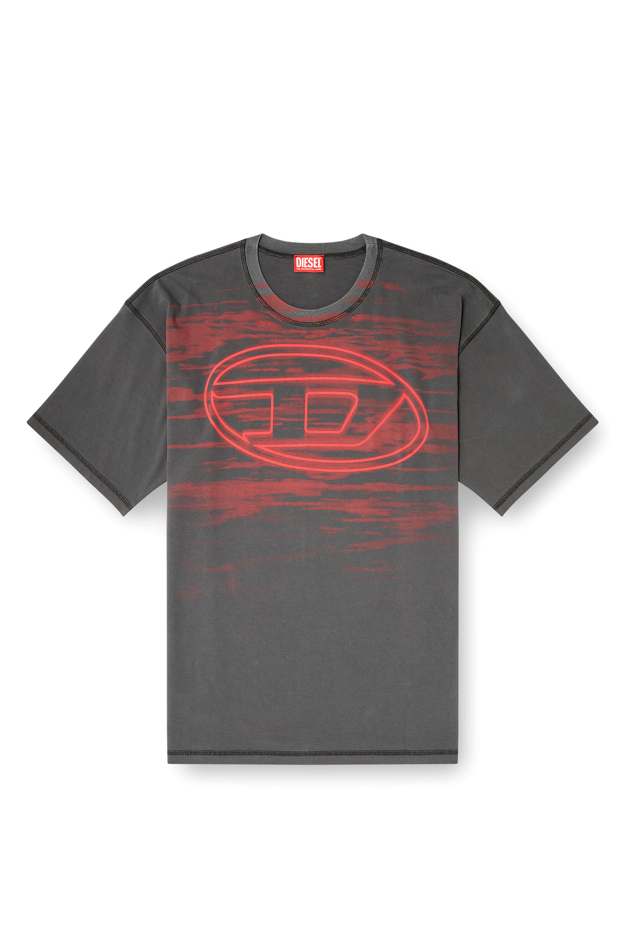 Diesel - T-BOXT-T5, T-shirt in cotone con stampa Oval D Uomo in ToBeDefined - 3