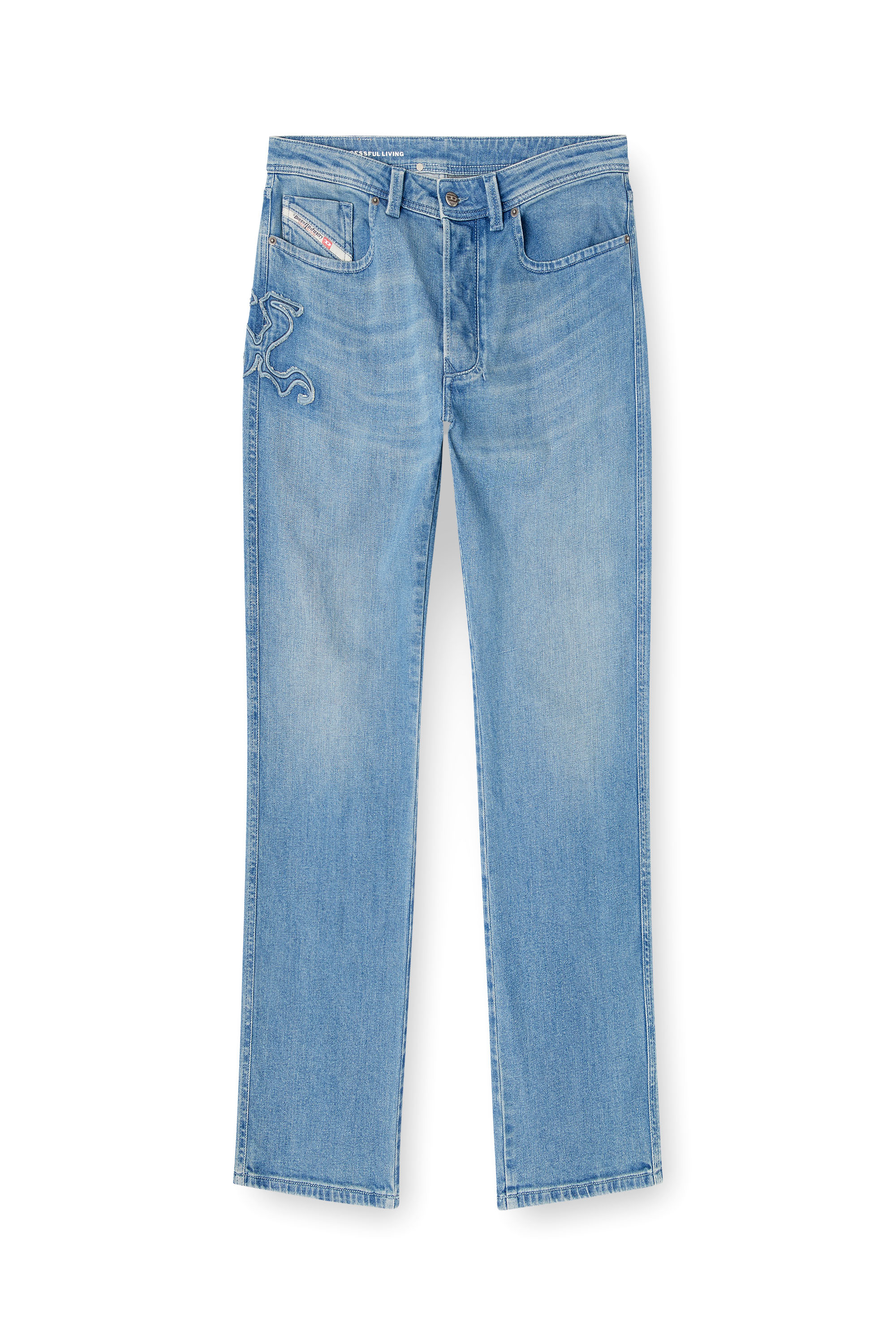Diesel - Regular Jeans 1985 Larkee 09Q18 Uomo, Blu Chiaro - Image 3