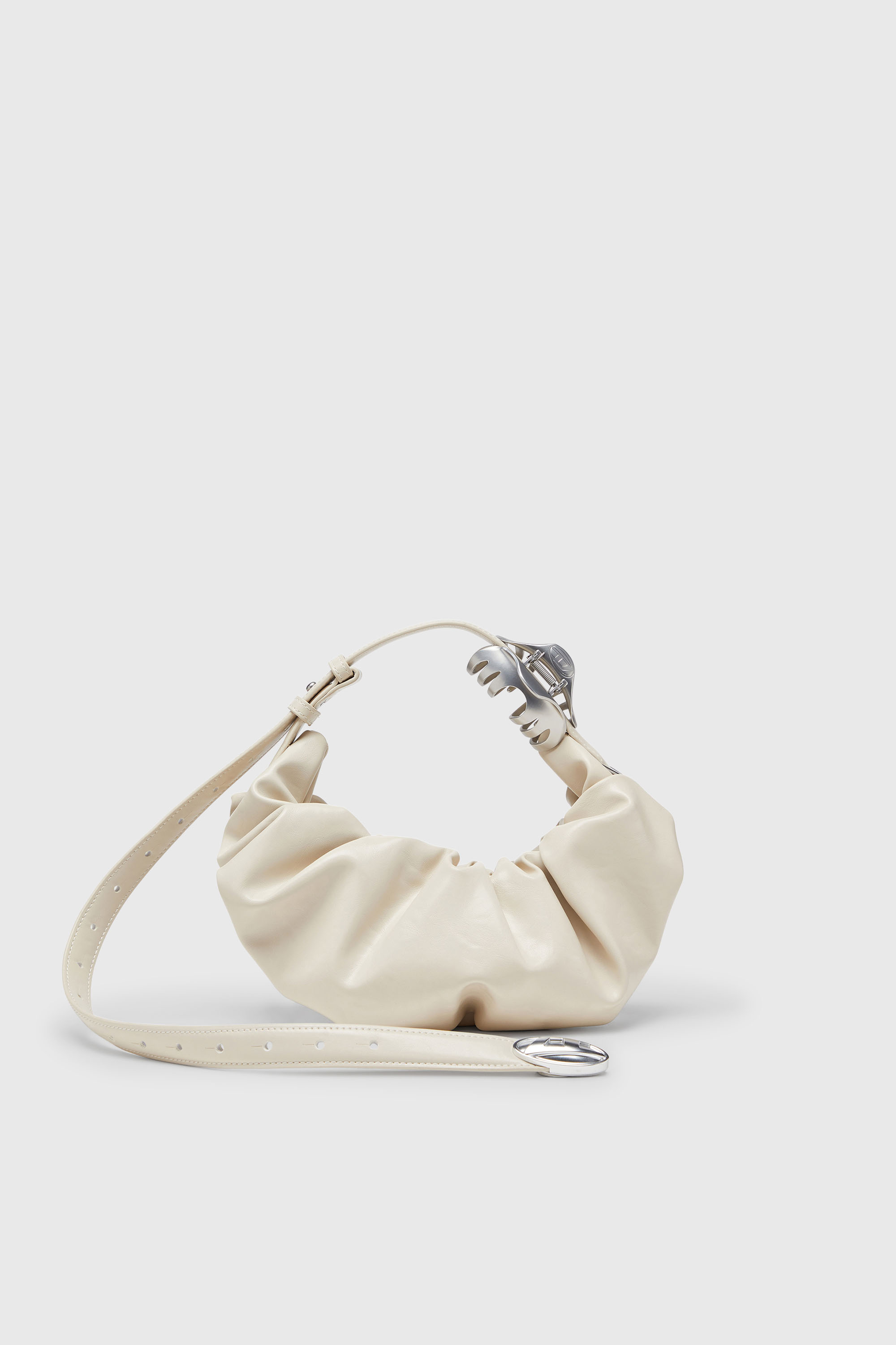 Diesel - GRAB-D HOBO S, Grab-D-Borsa hobo piccola arricciata Donna in Bianco - 1
