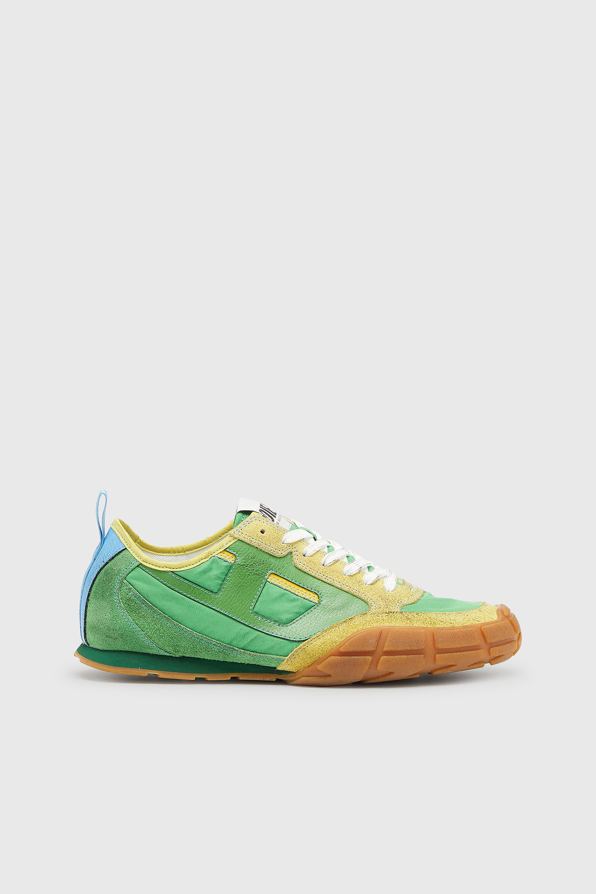 Diesel - S-PAGODHA LOW, S-Pagodha - Sneakers in pelle e nylon Uomo in Verde - 1