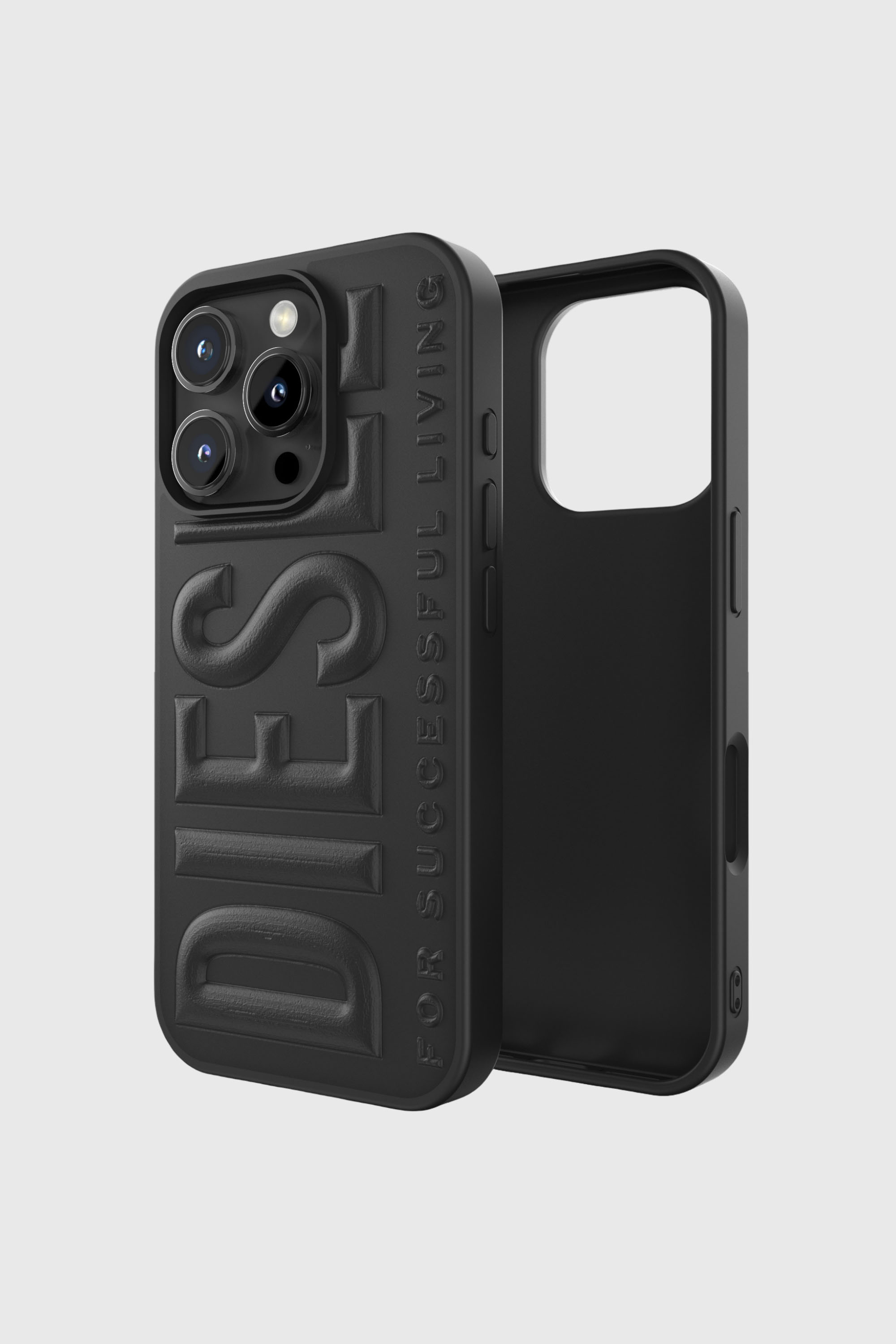 Diesel - 60210  MOULDED CASE, Cover 3D Biscotto per iP 16 Pro Unisex in Nero - 1