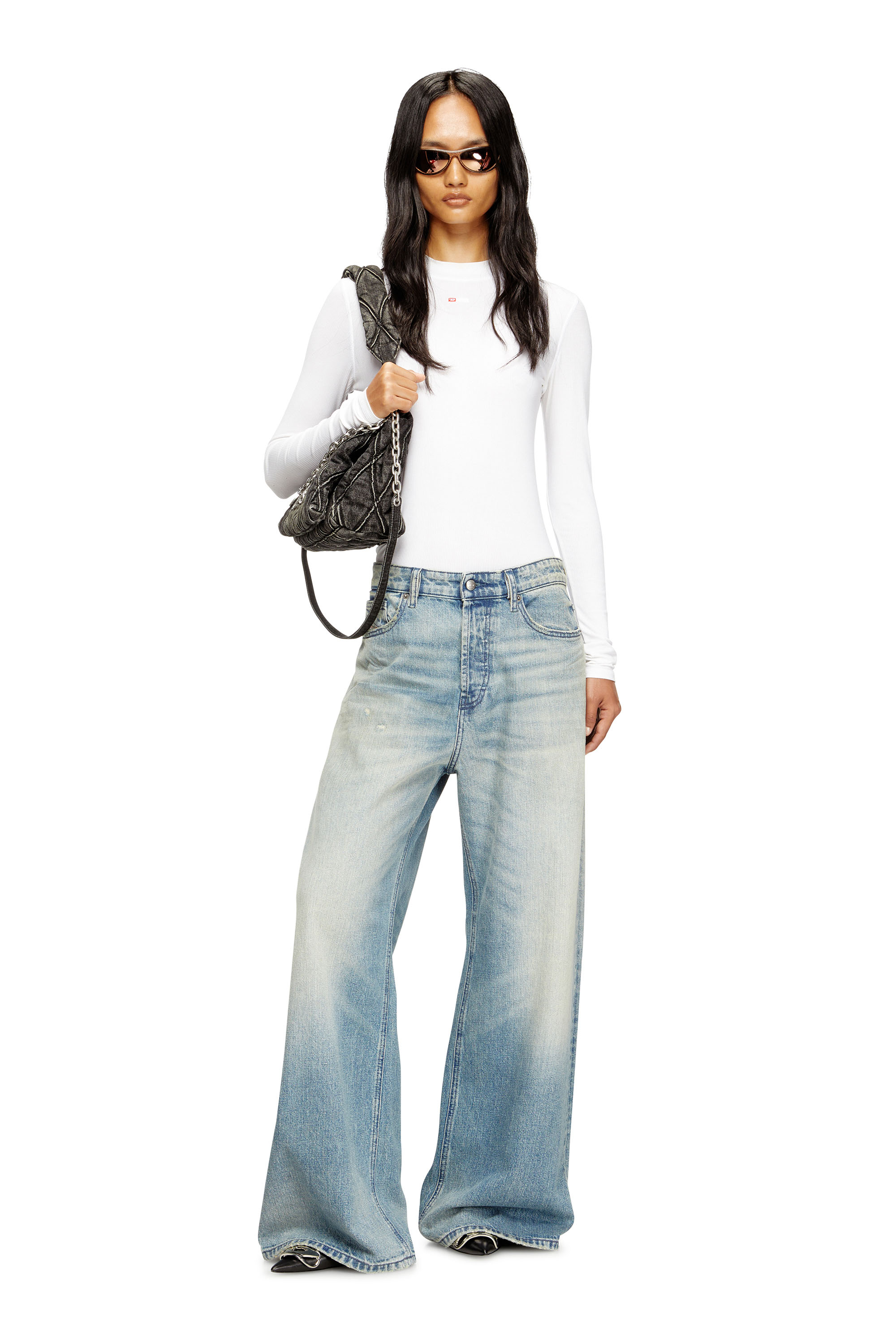 Diesel - Relaxed Jeans 1996 D-Sire 0DBEC Donna, Blu Chiaro - Image 2