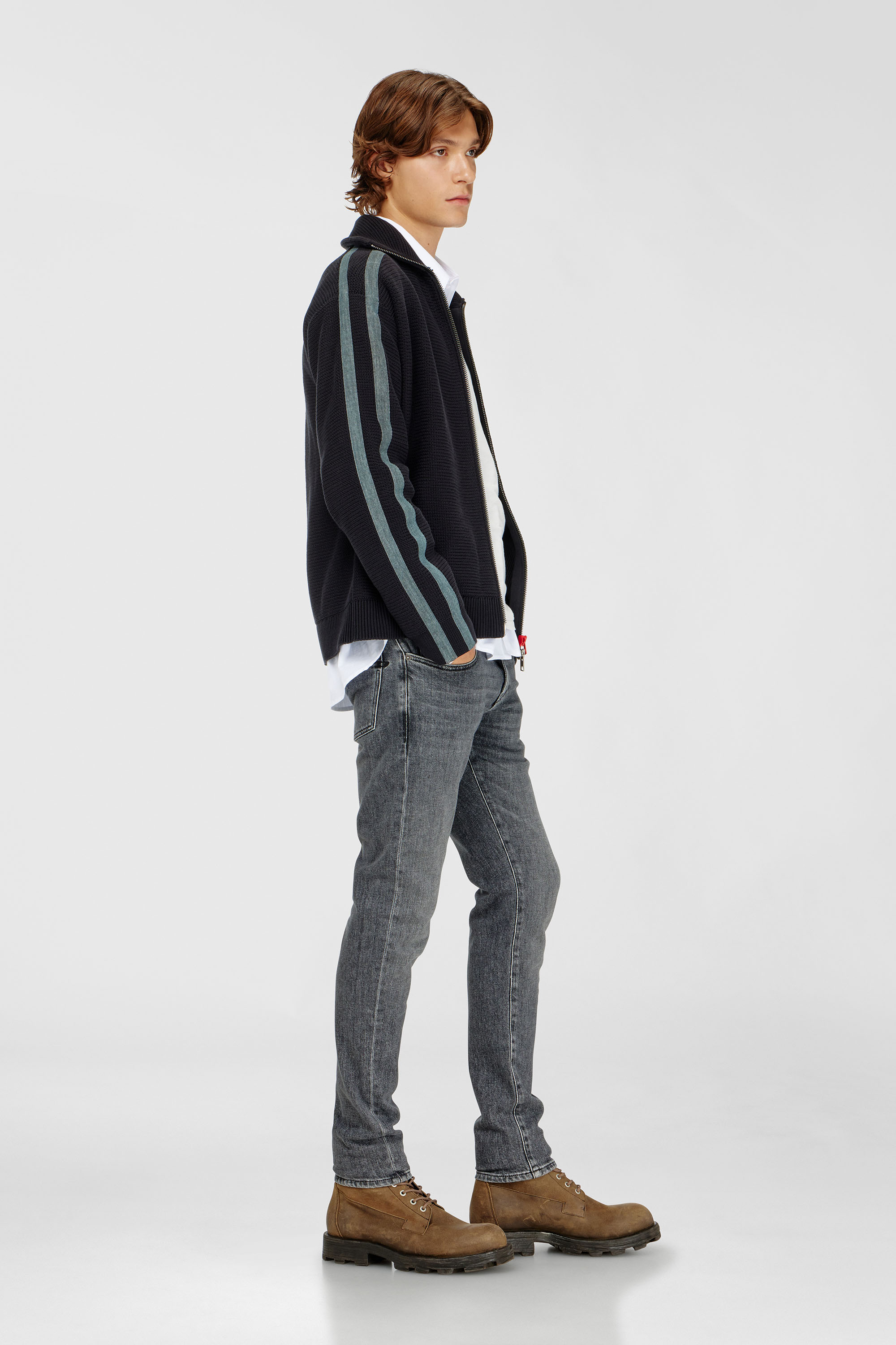 Diesel - Slim Jeans 2019 D-Strukt 0CIAT Uomo, Grigio - Image 2