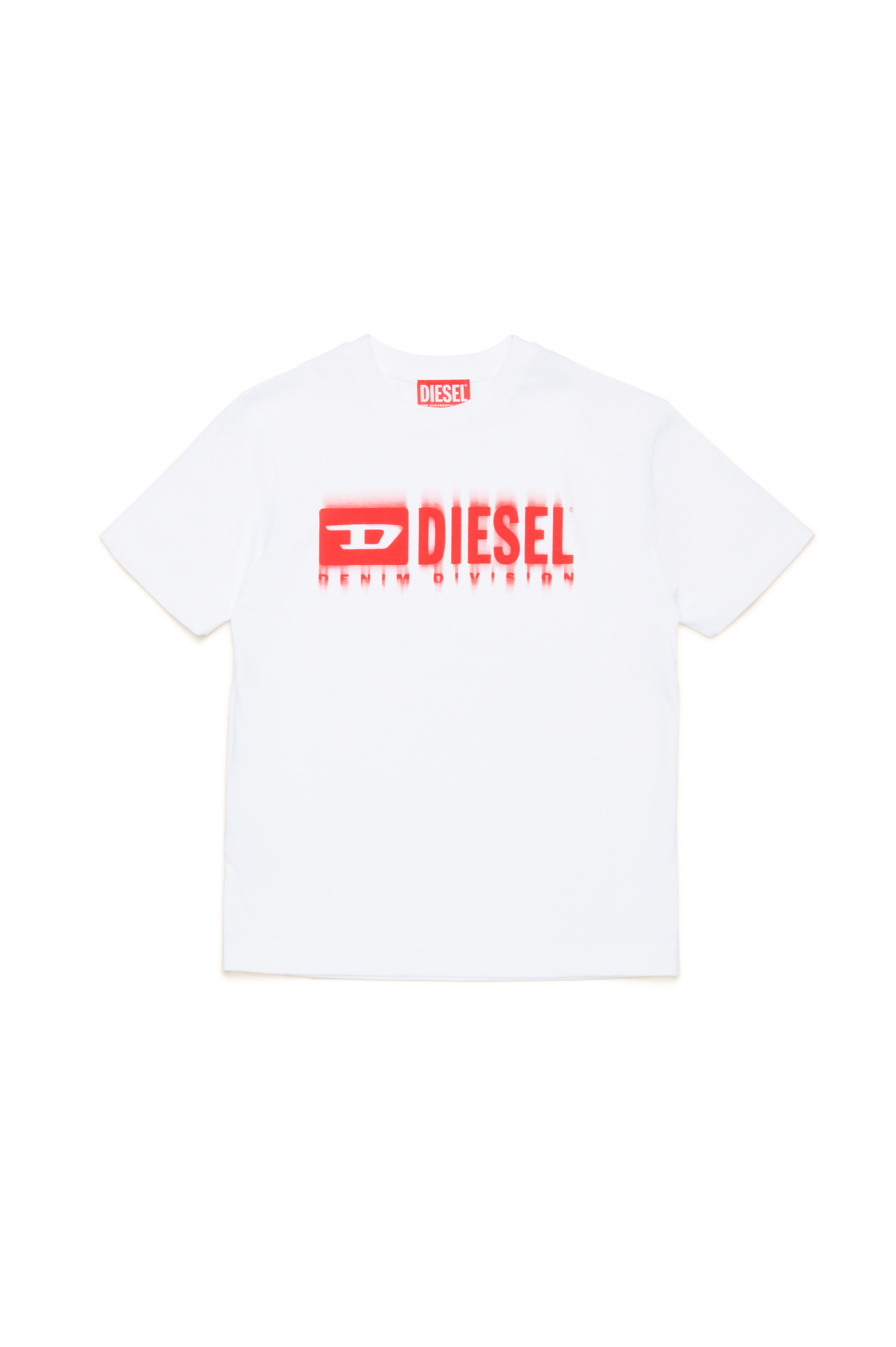Diesel - TDIEGORL6, Uomo T-shirt con logo sbavato in Bianco - Image 1