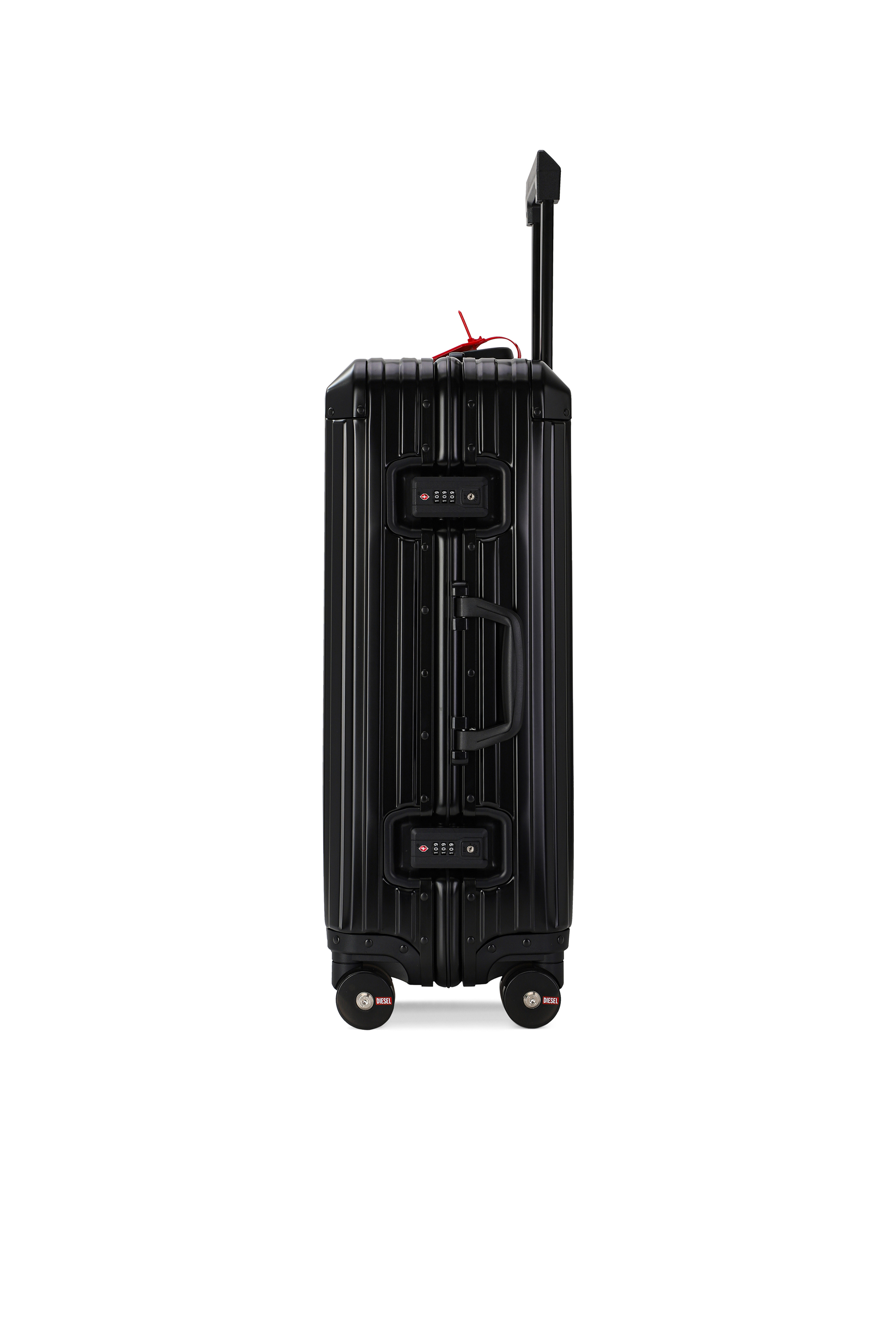Diesel - DIESEL ALUMINUM TROLLEY- DSL002, Unisex's Aluminum suitcase size M in Black - 3