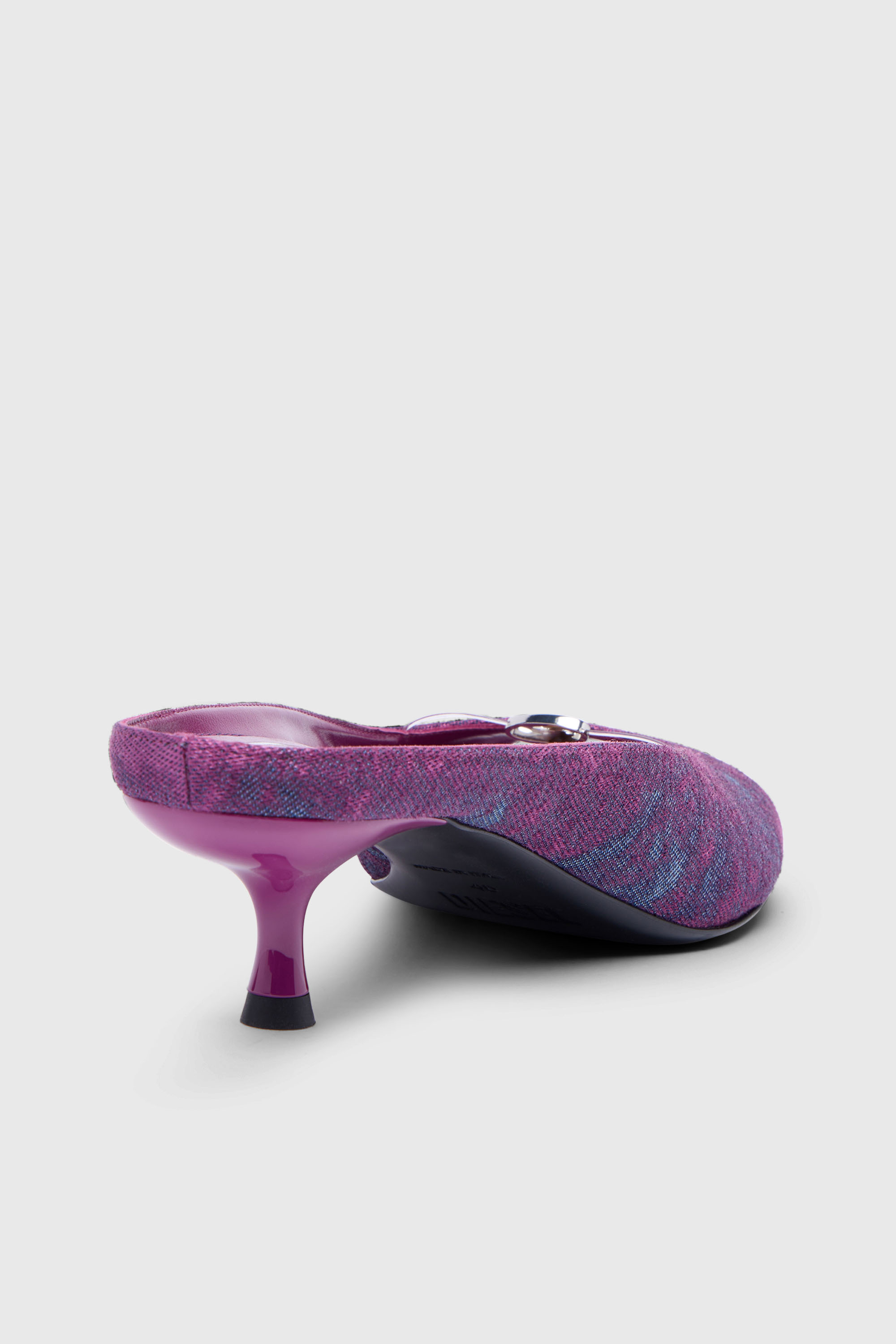 Diesel - D-DIAM'S-SA-40, D-Diam's-Mule in denim con Oval D sospeso Donna in Viola - 4