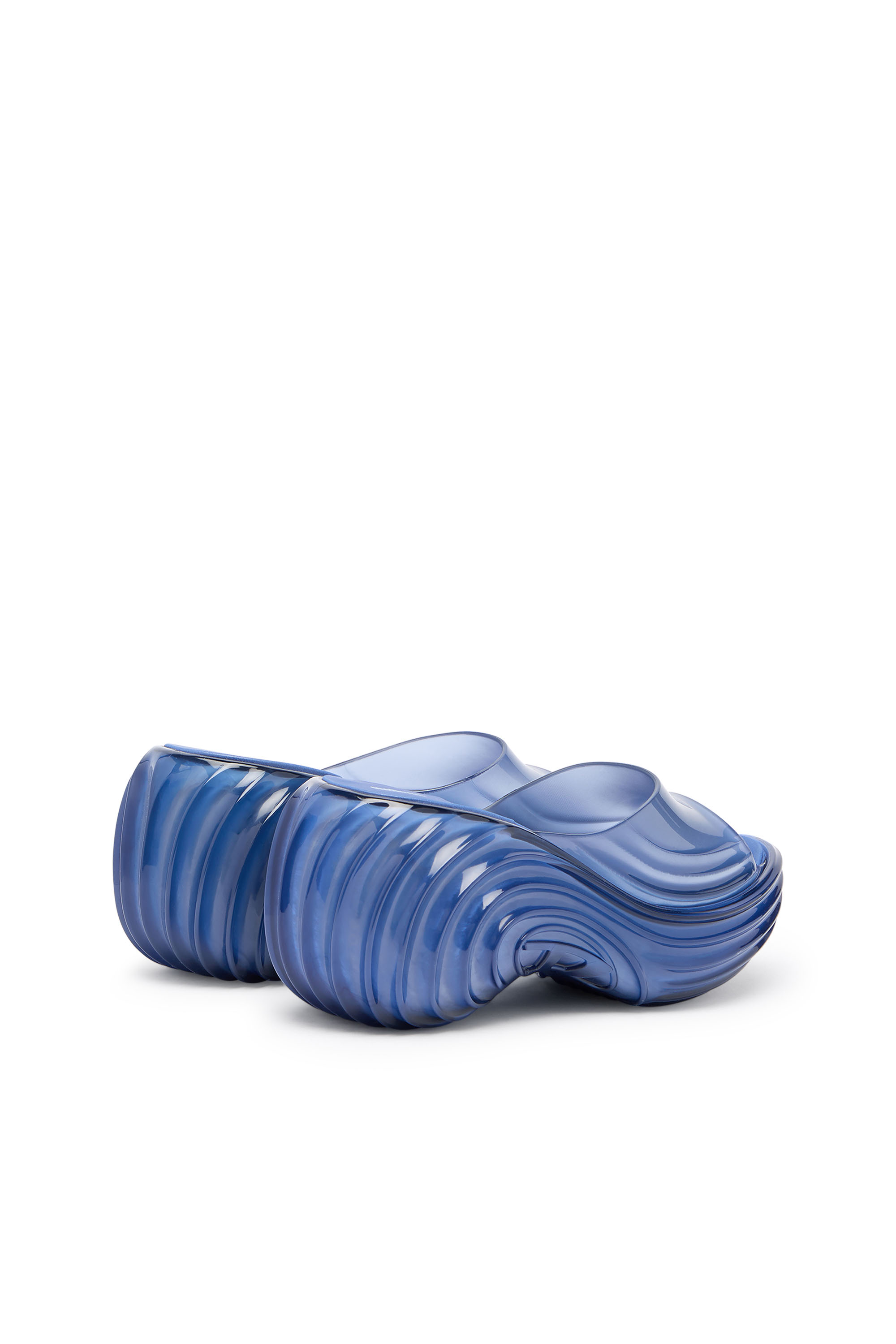 Diesel - MELISSA QUANTUM PLATFORM, Mule platform in Melflex&reg; Donna in Blu - 4