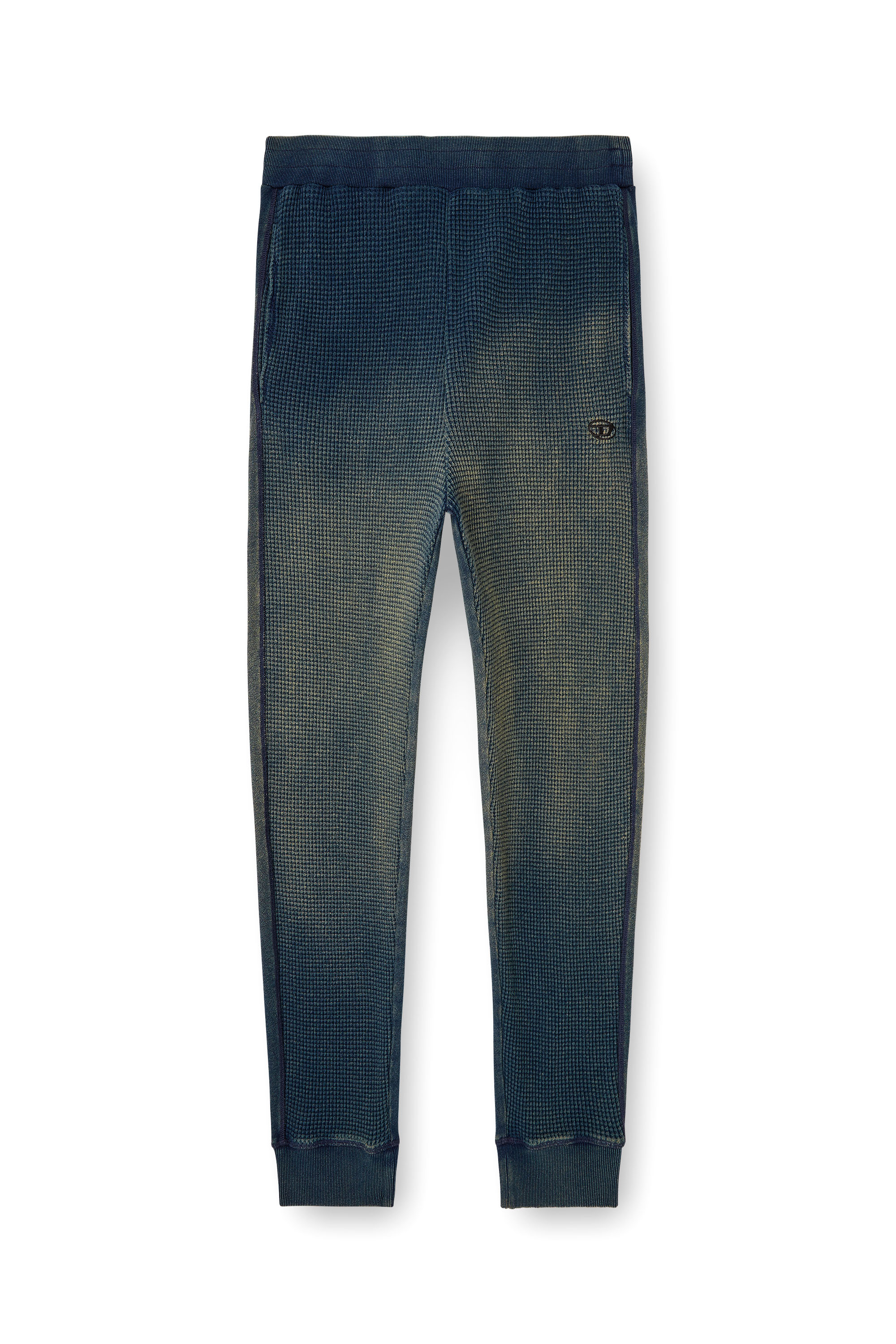 Diesel - P-WAFY, Pantaloni tuta a nido d’ape Uomo in Blu - 4