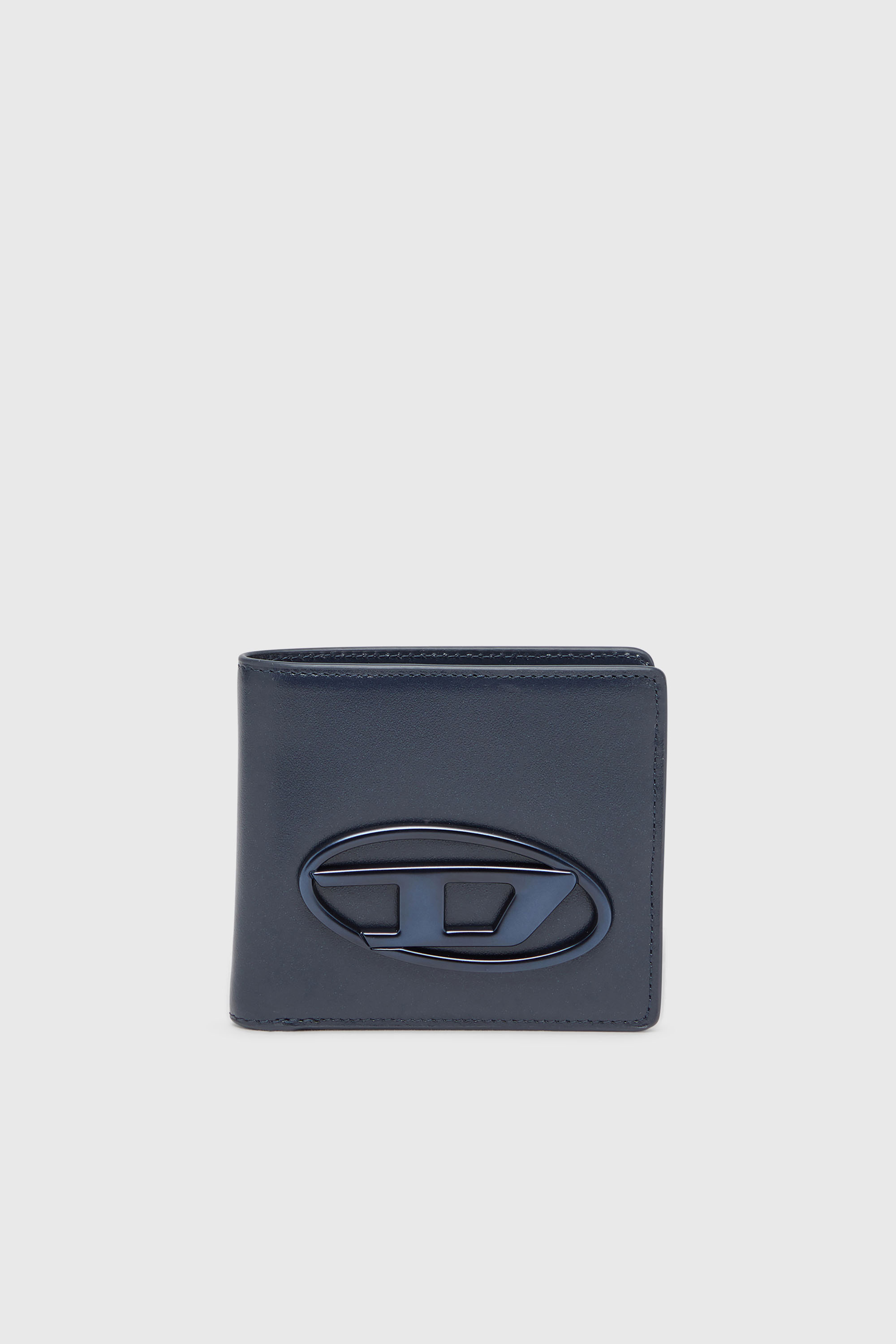 Diesel - HOLI-D BI FOLD COIN S 3D, Portafoglio a libro in pelle Unisex in Blu - 1