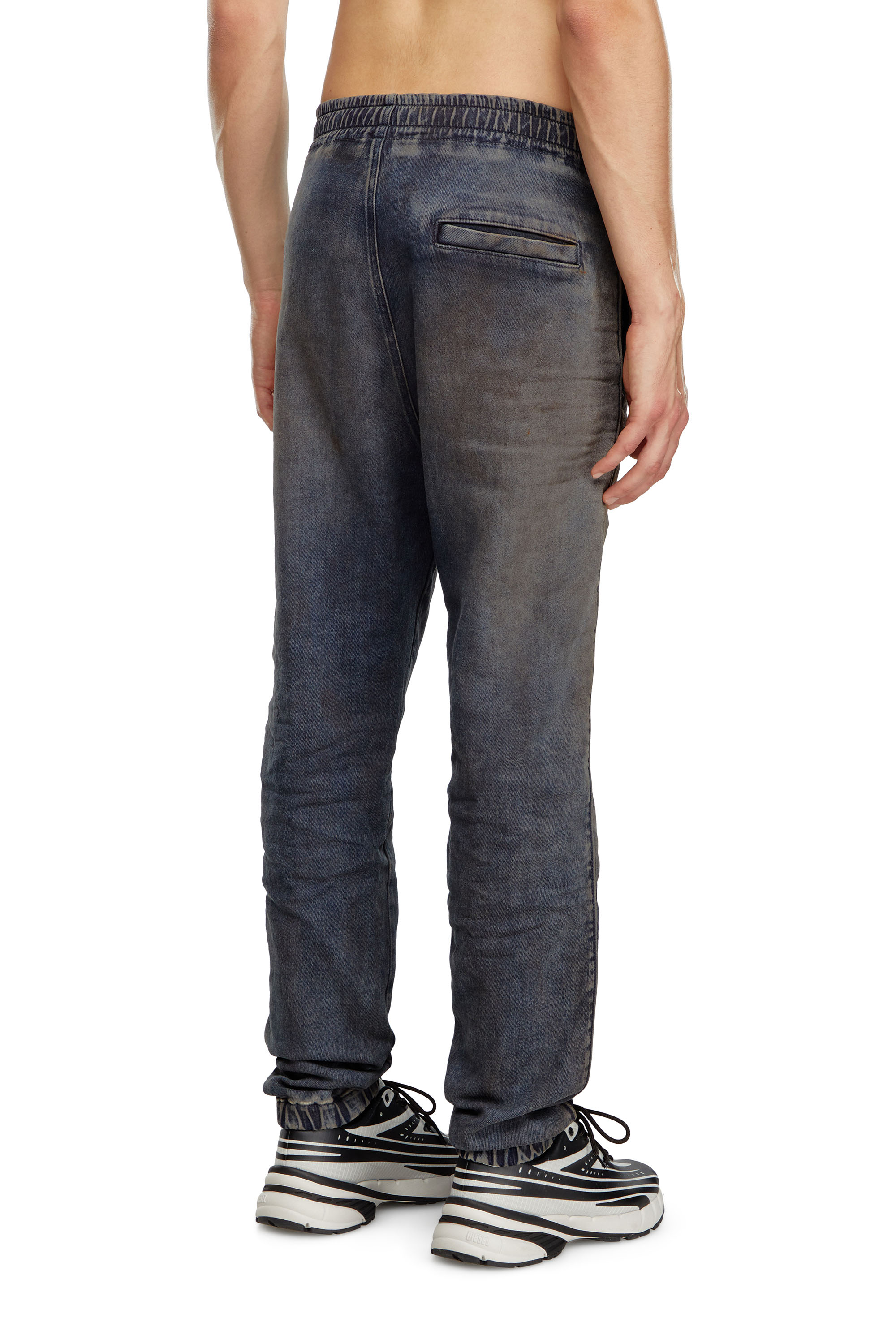 Diesel - Tapered D-Lab Track Denim 068LV Uomo, Blu Scuro - Image 3