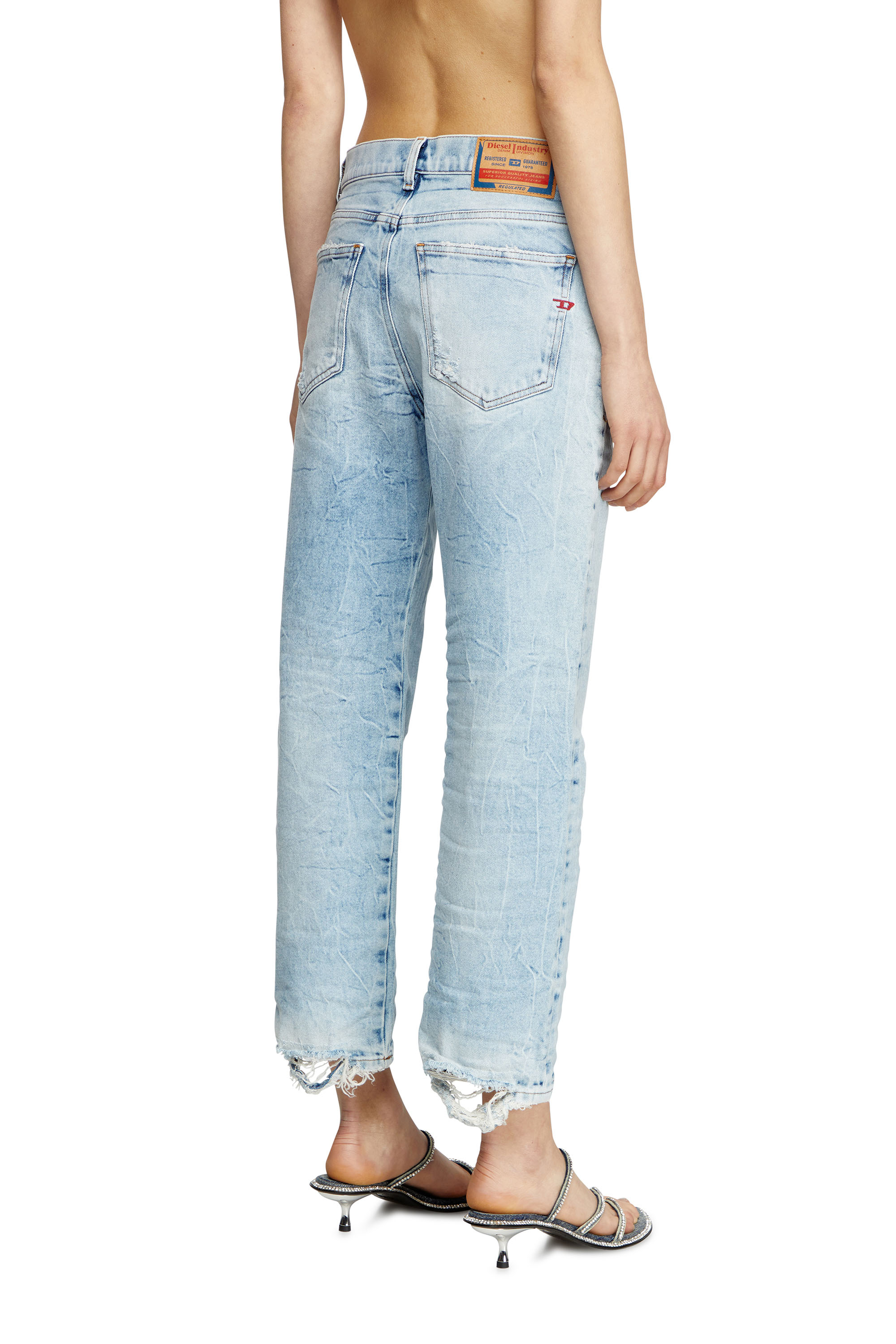 Diesel - Regular Jeans 2016 D-Air 09L31 Donna, Blu Chiaro - Image 4