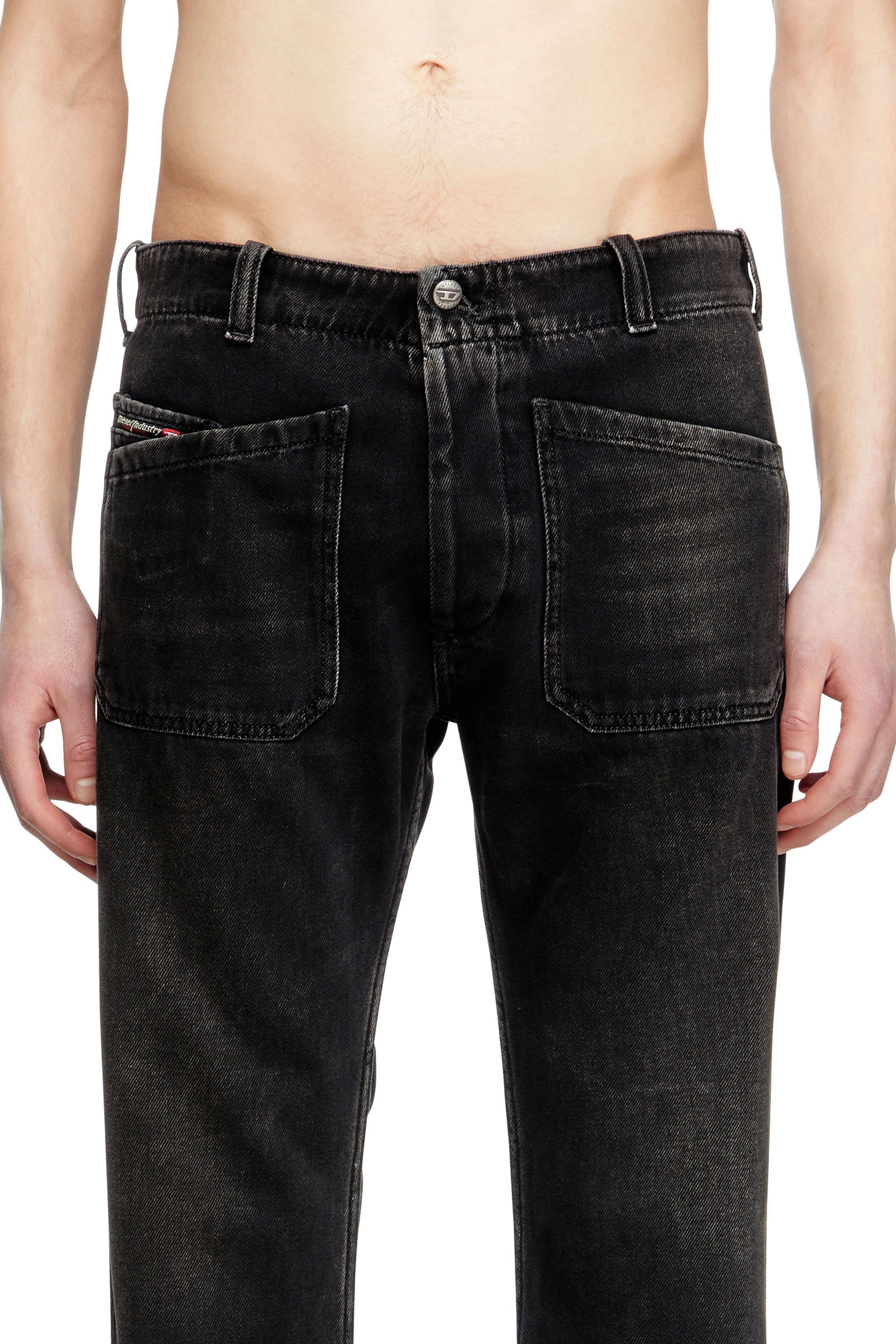 Diesel - Bootcut Jeans D-Moorix 09J96 Uomo, Nero/Grigio scuro - Image 5