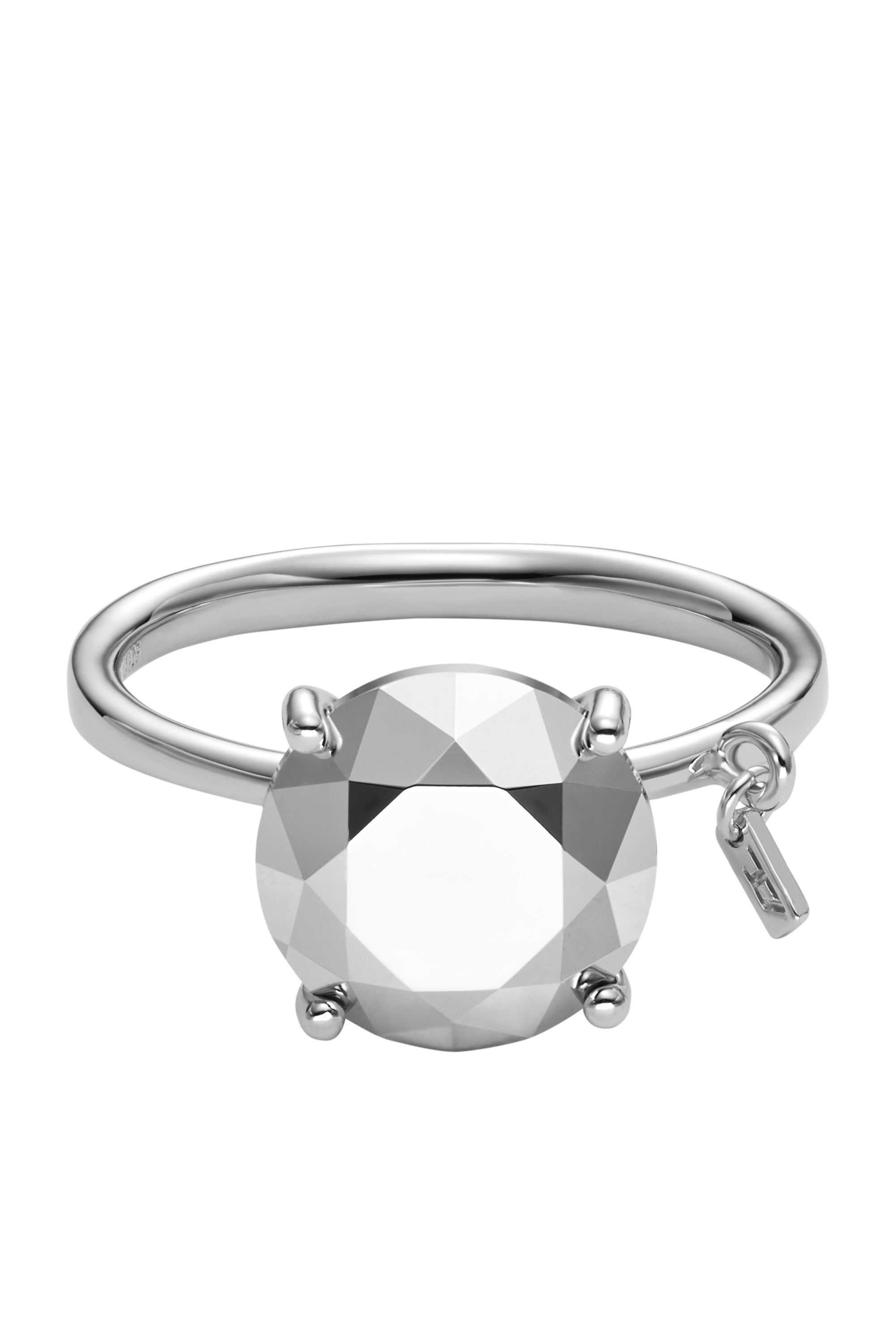 Diesel - DL1353040 STERLING SILVER JEWEL, Anello taglio diamante in argento sterling Unisex in Argento - 2
