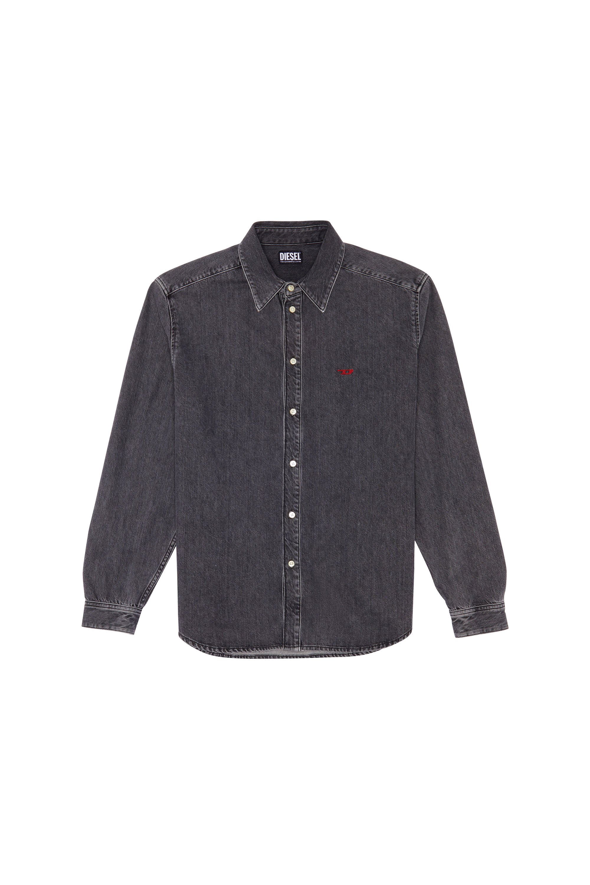 D-SIMPLY, Nero/Grigio scuro - Camicie in Denim