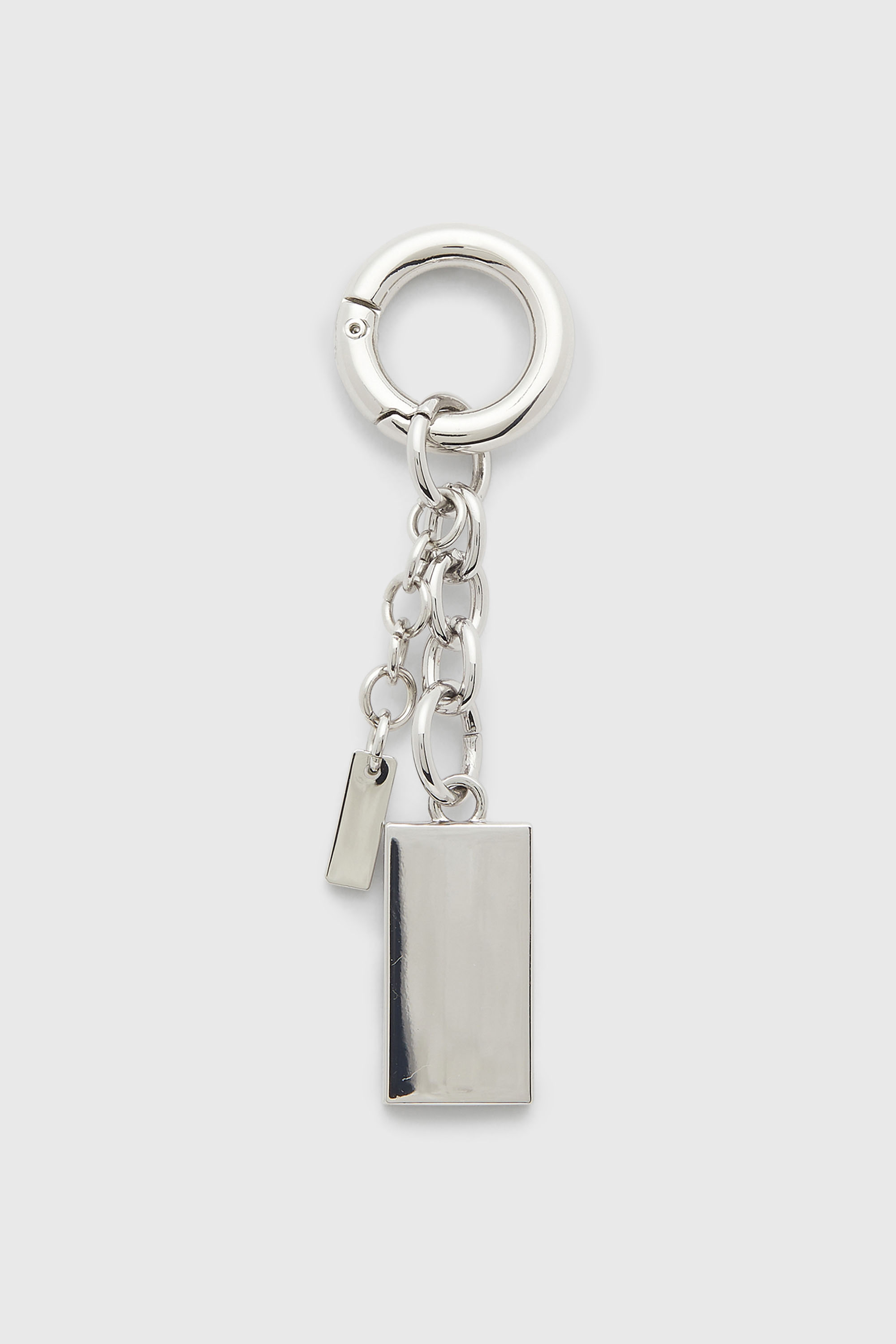 Diesel - CHARM-BISCOTTO, Portachiavi in metallo con charm logo Biscotto Donna in Argento - 2