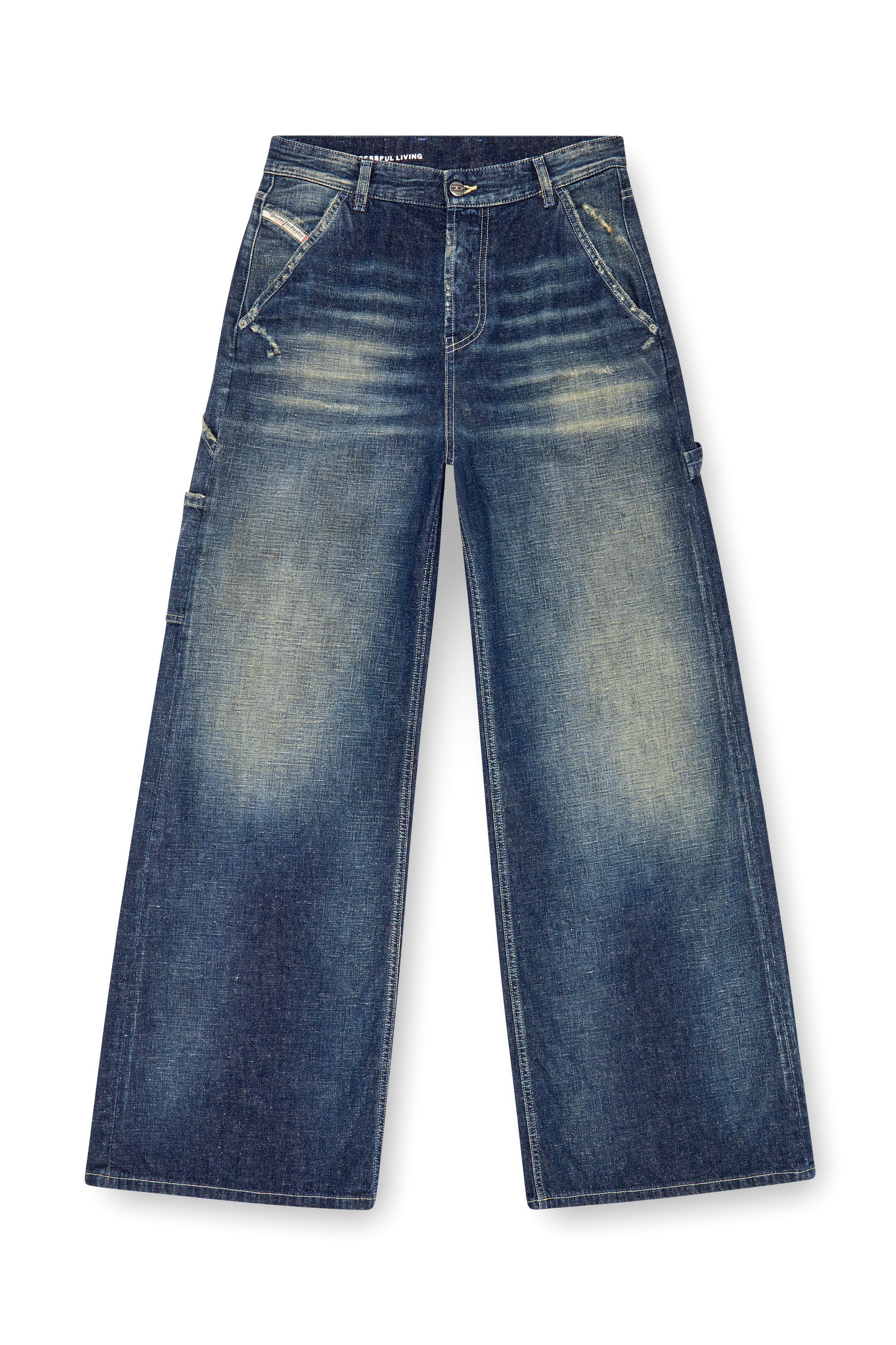 Diesel - Straight Jeans 1996 D-Sire 09J91 Donna, Blu Scuro - Image 3