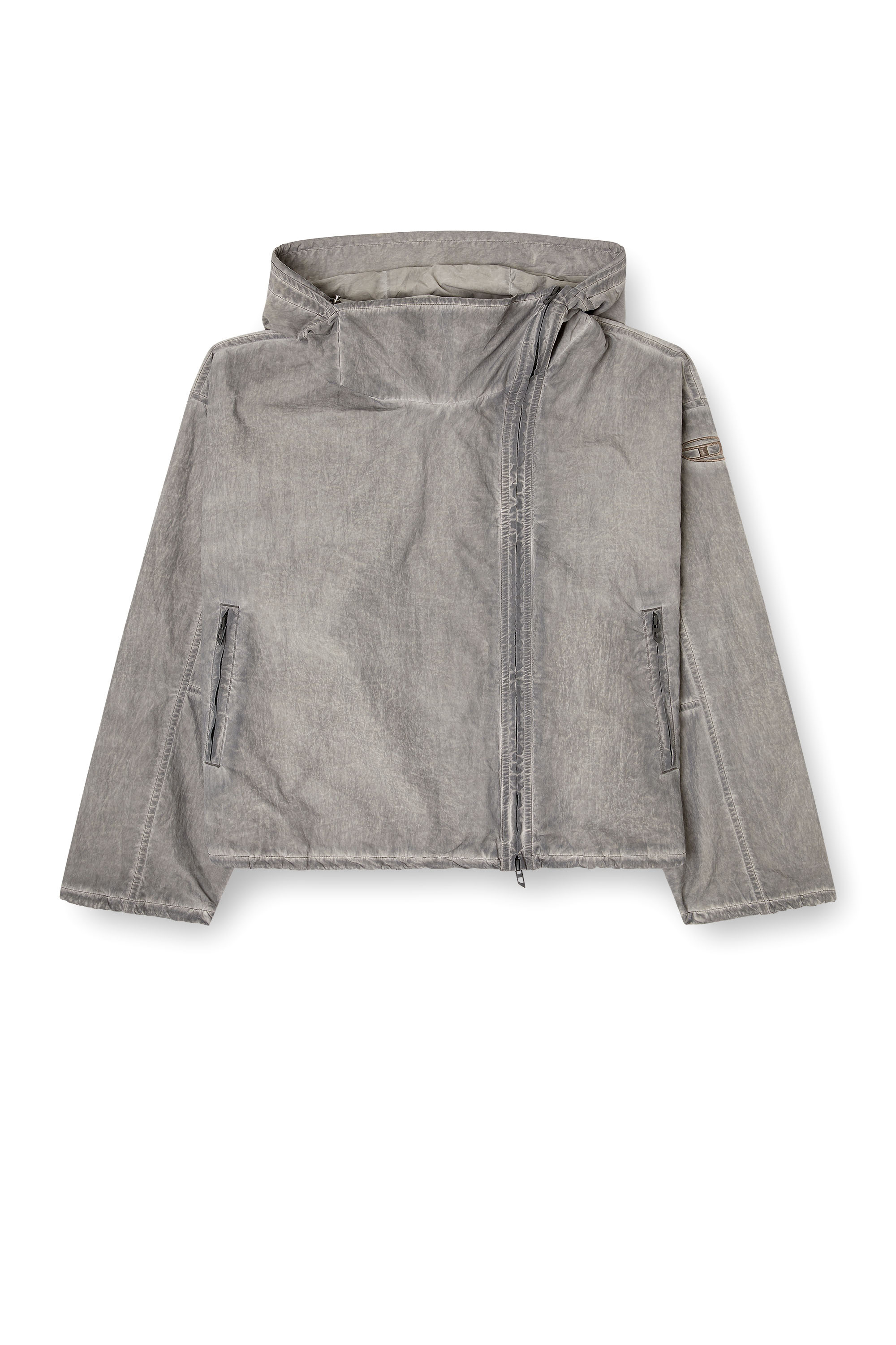 Diesel - G-ORILLA, Giacca a vento con cappuccio in Taslan trattato Donna in Grigio - 3