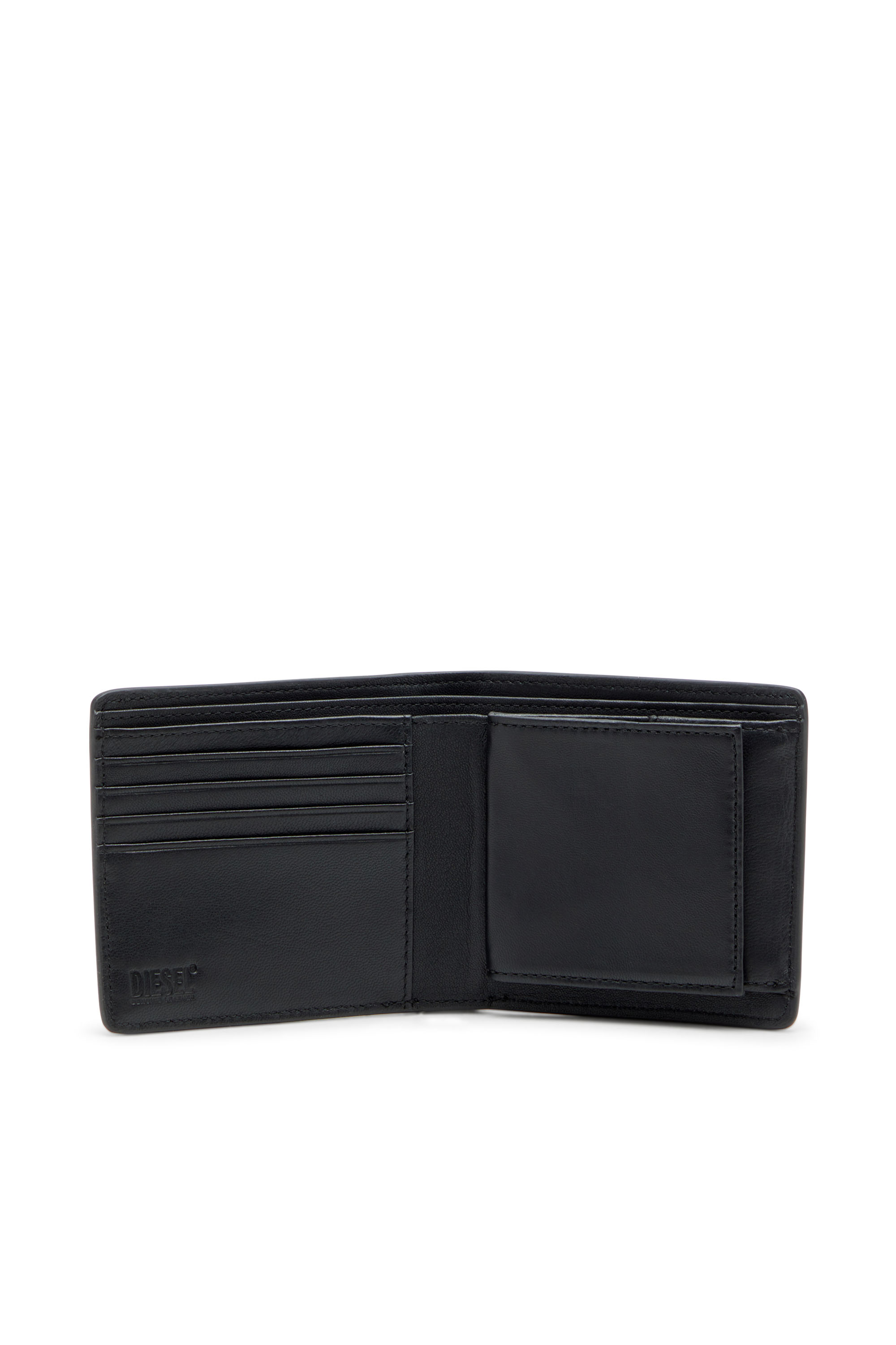 Diesel - BISCOTTO BI FOLD COIN S 3D, Portafoglio a libro in pelle semi lucida Uomo in ToBeDefined - 3