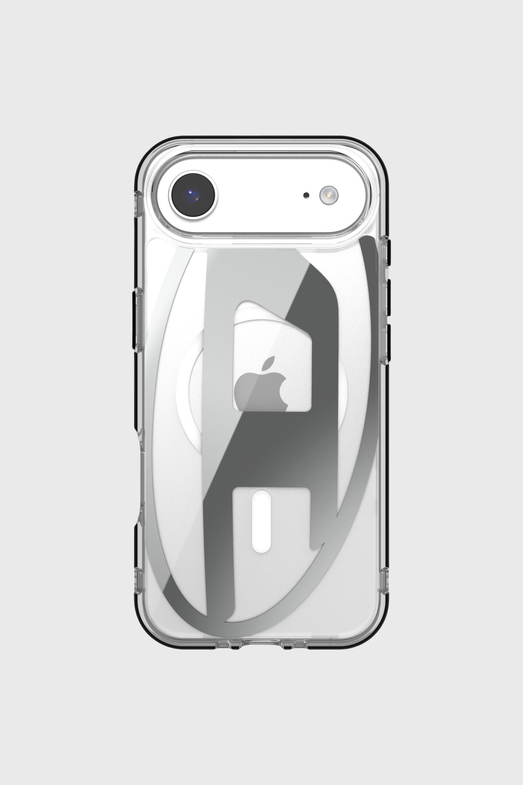 Diesel - 60412 AOP CASE, Custodia Oval D Metallic con Magsafe per iPhone 17 Air Unisex in Grigio - 2