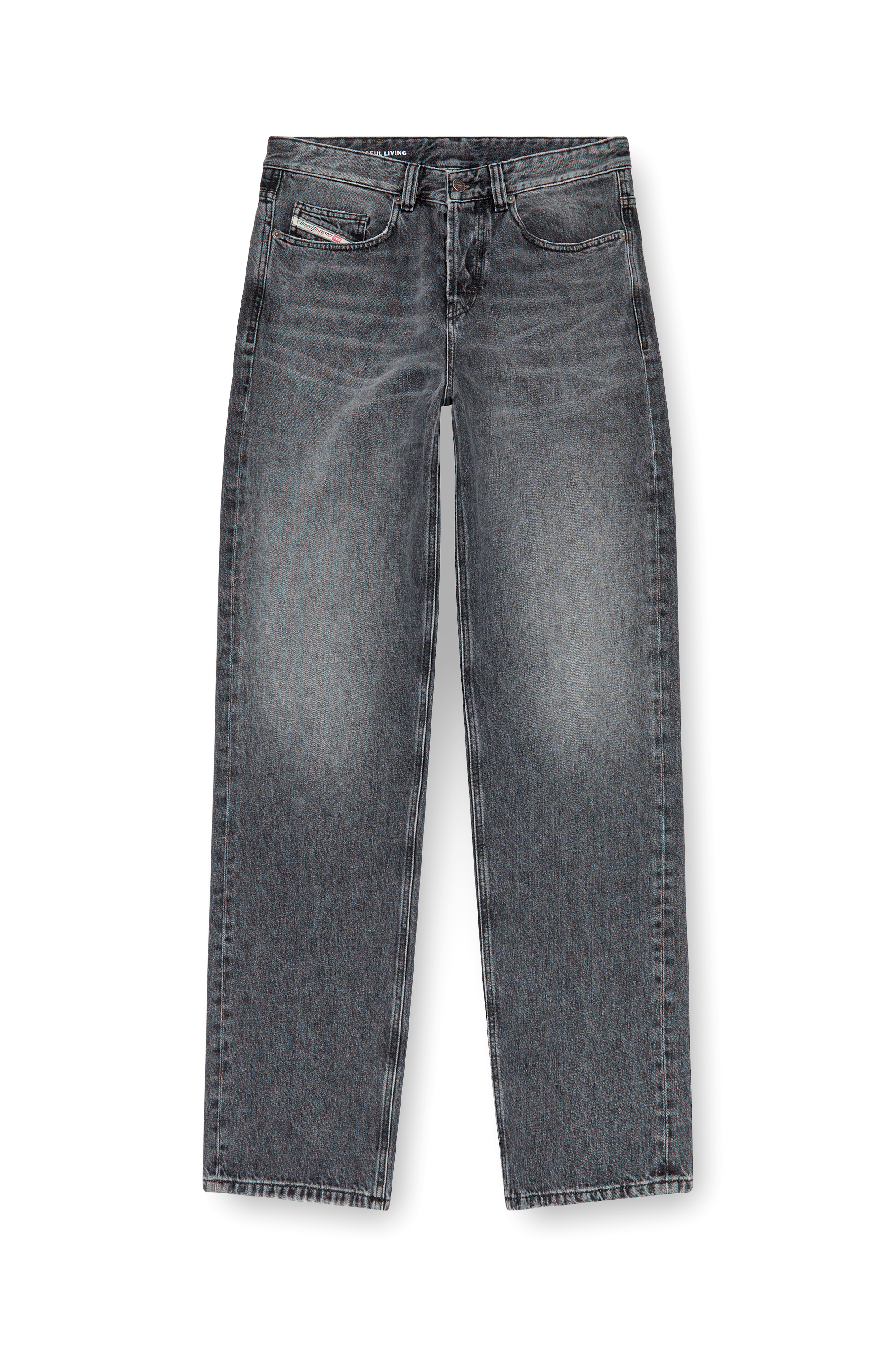 Diesel - Uomo Straight Jeans 2001 D-Macro 007X3, Grigio scuro - Image 5