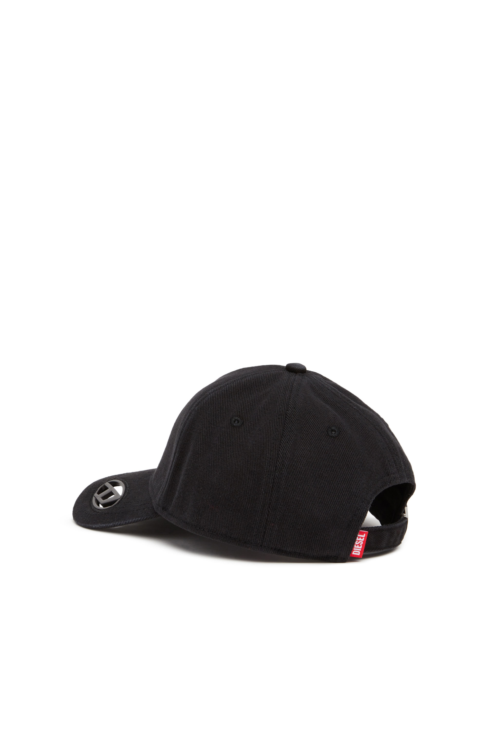 Diesel - C-PLAK, Cappello da baseball con placca oval D Uomo in Nero - 2