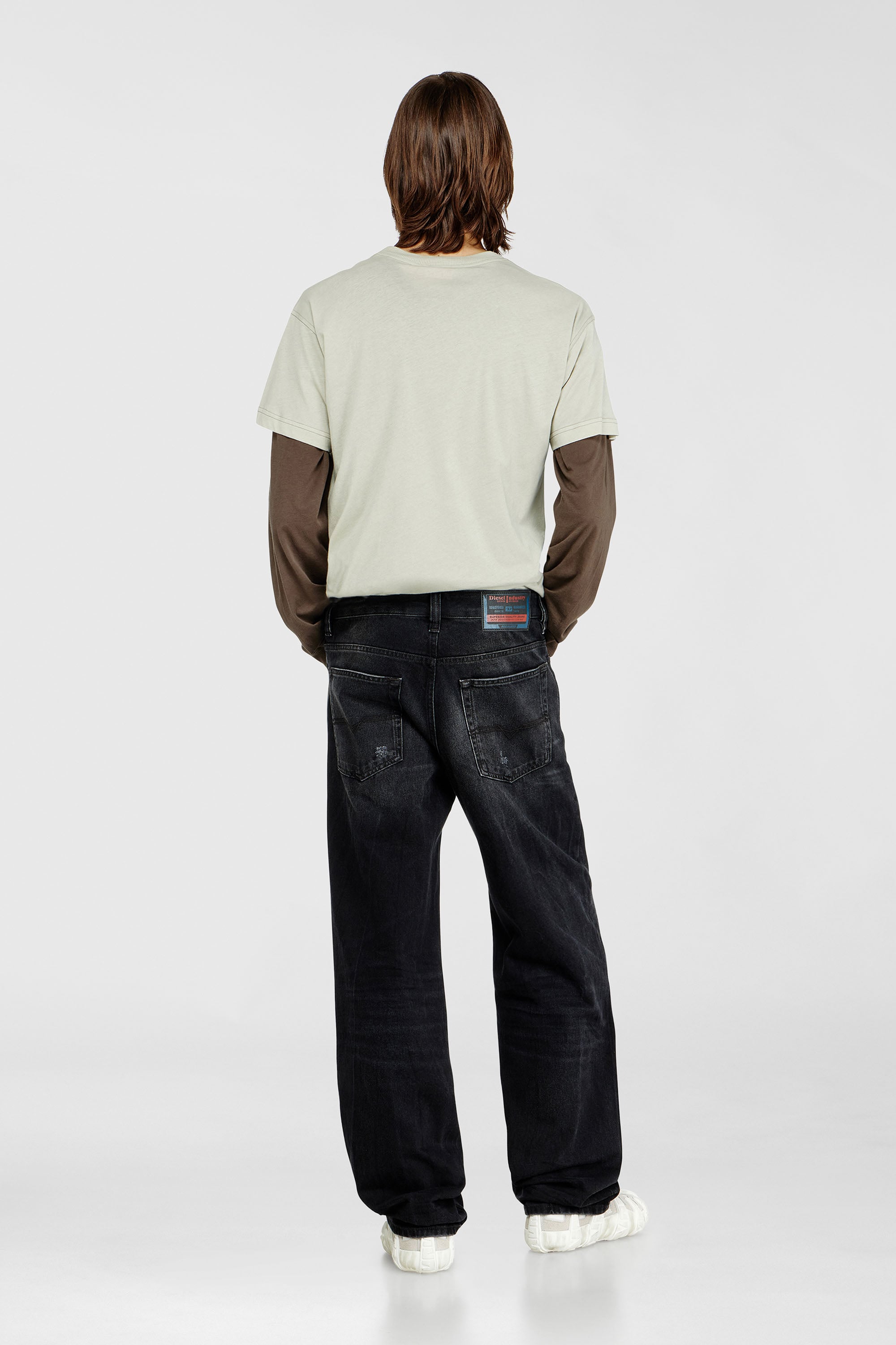 Diesel - Relaxed Jeans 2001 D-Macro 0BEBB Uomo, Nero - Image 3