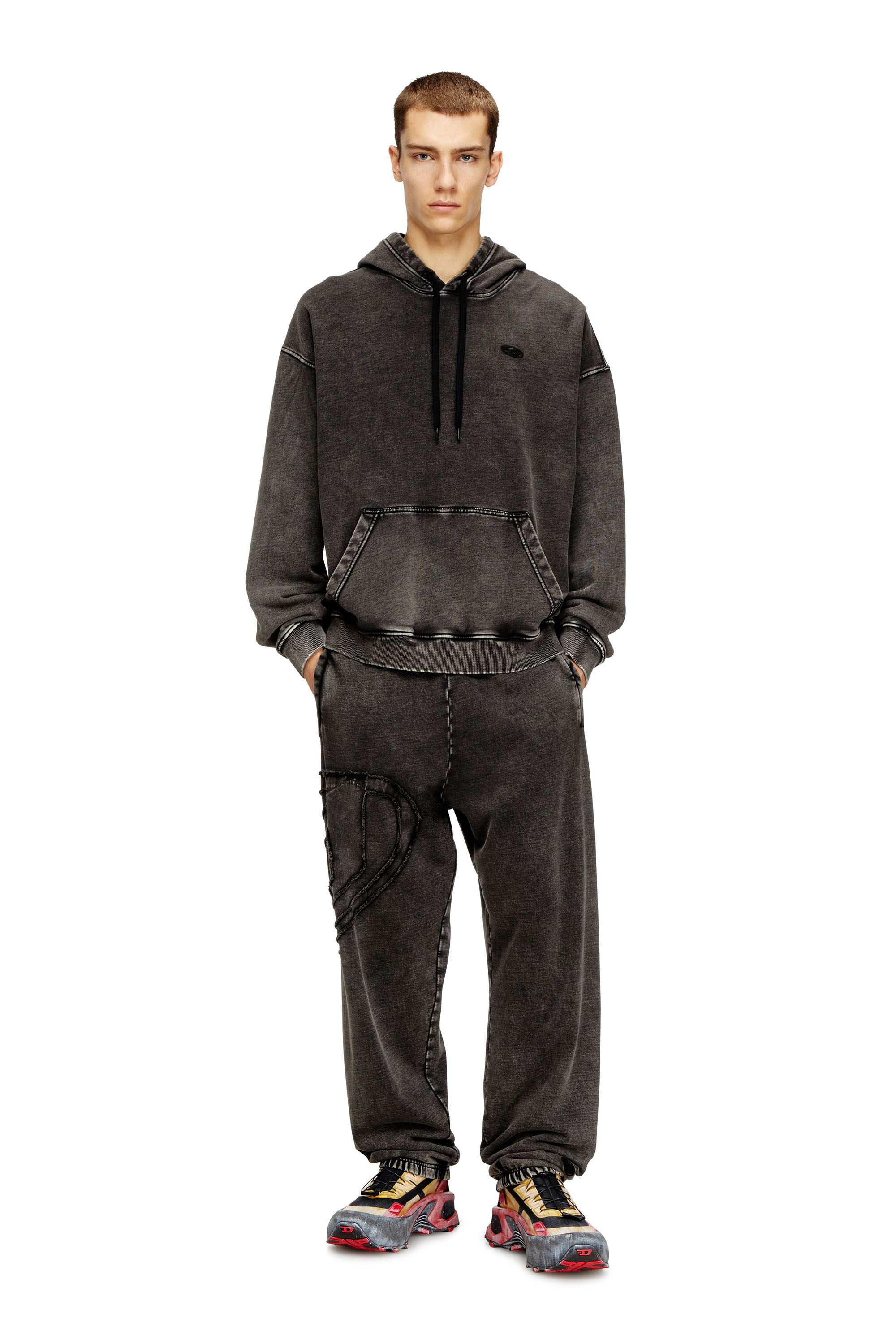 Diesel - P-MARKY-DEN, Pantaloni da tuta in cotone biologico con patch Oval D Uomo in ToBeDefined - 2