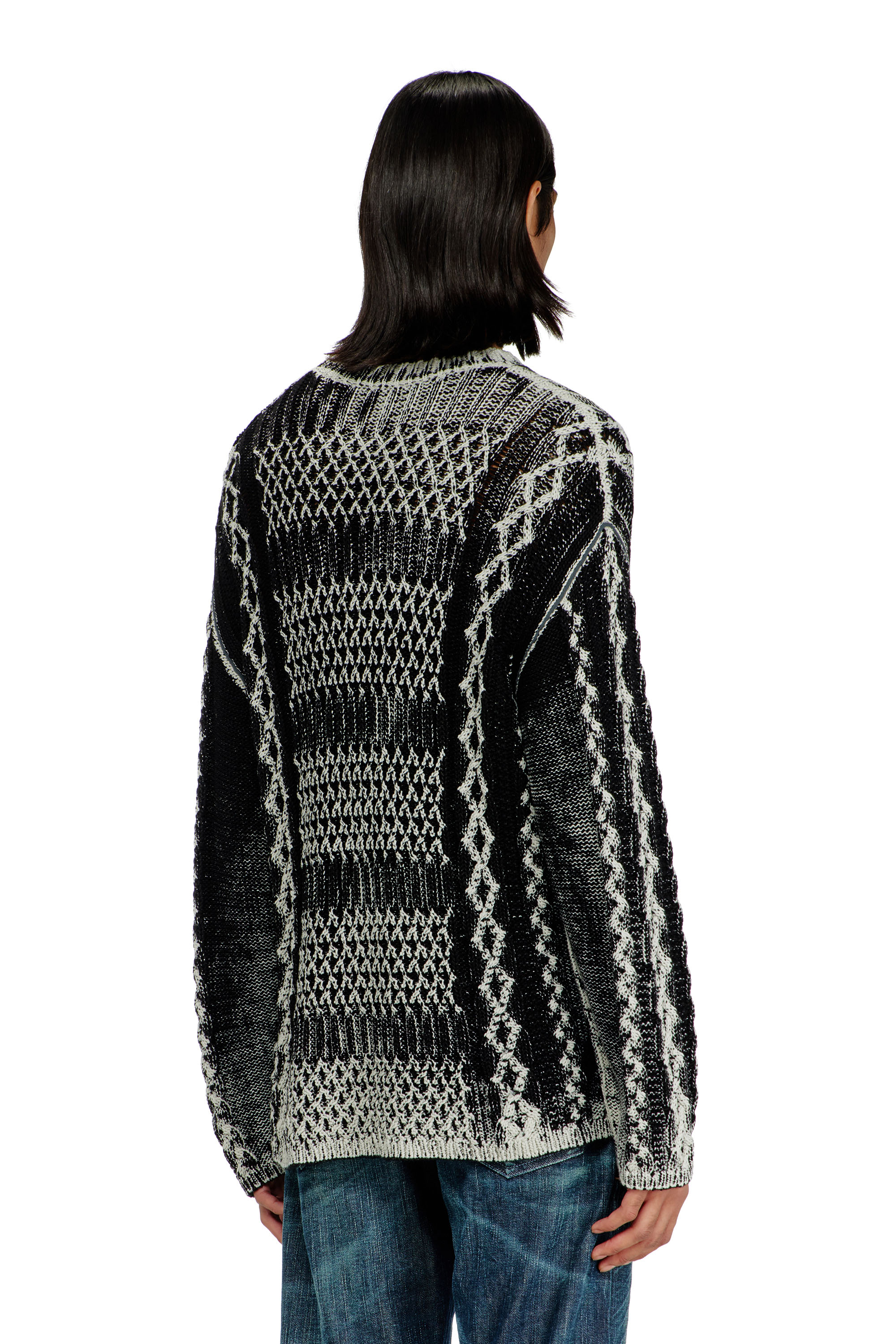 Diesel - K-MIONE, Maglione lavorato a maglia trattato Uomo in Multicolor - 4