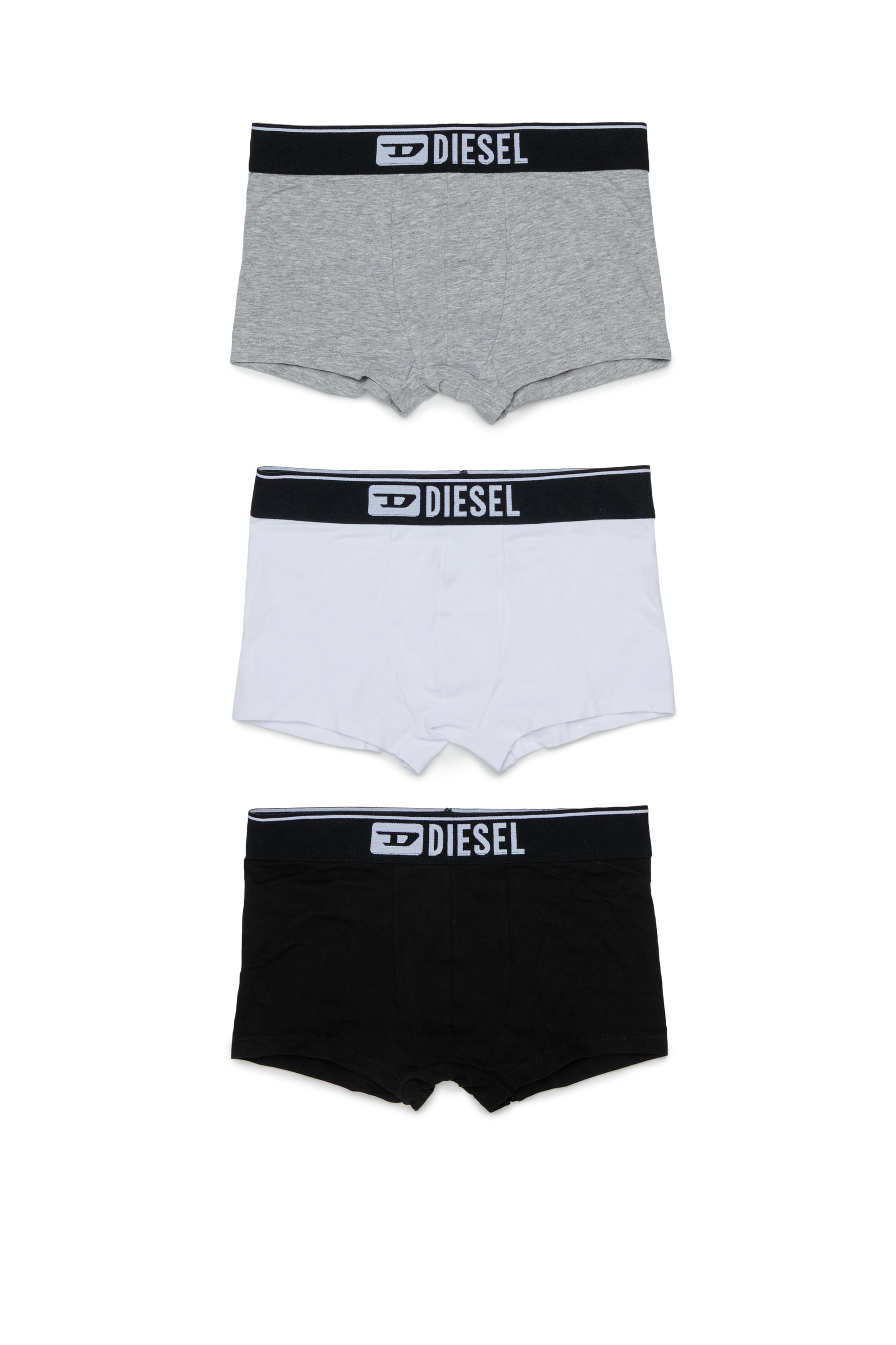 Diesel - UM-UGINTRIPACK-DD, Set da tre paia boxer lungo in cotone stretch Uomo in Multicolor - 1