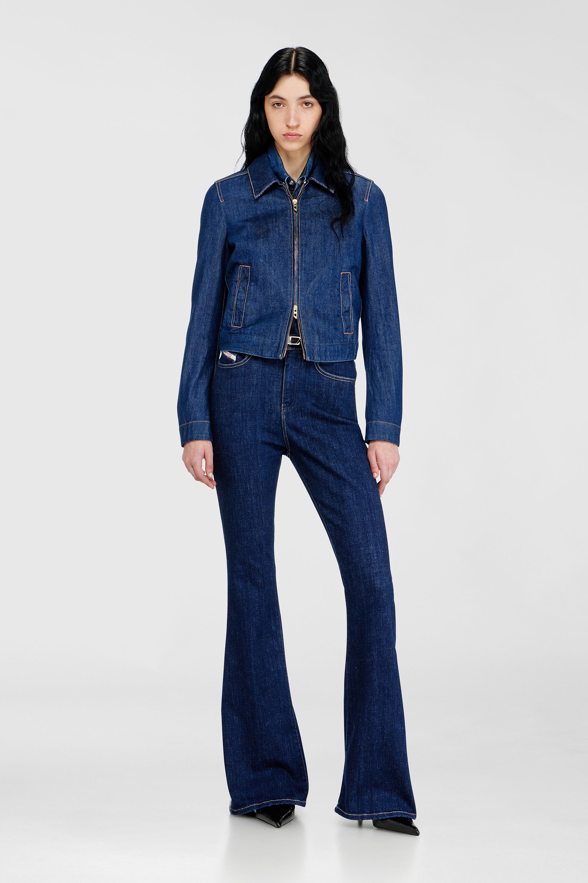 Diesel - Bootcut Jeans 1973 D-Partt 09Q03 Donna, Blu Scuro - Image 1