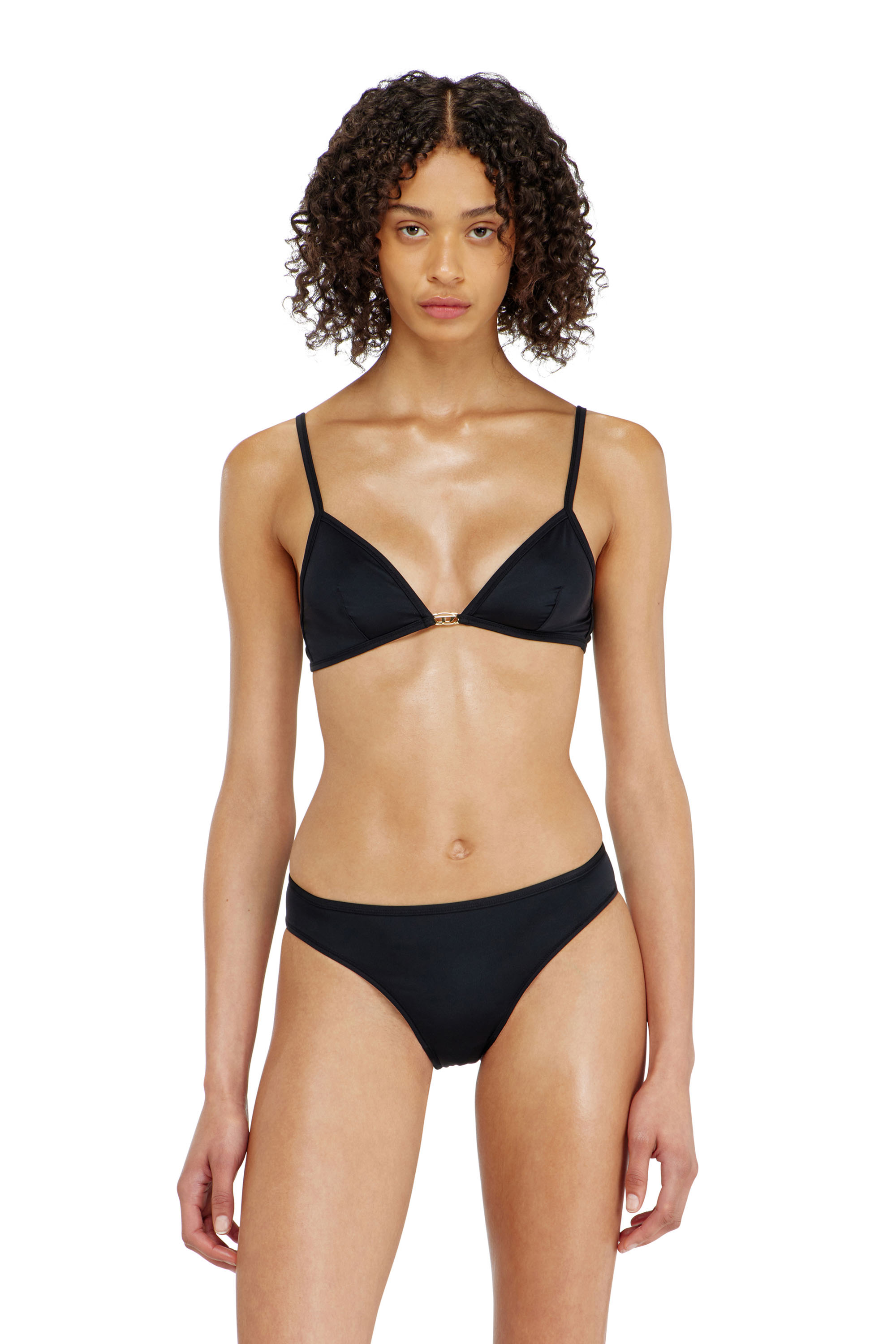 Diesel - LUNA-UTLT, Reggiseno a triangolo in nylon con dettaglio Oval D Donna in ToBeDefined - 1
