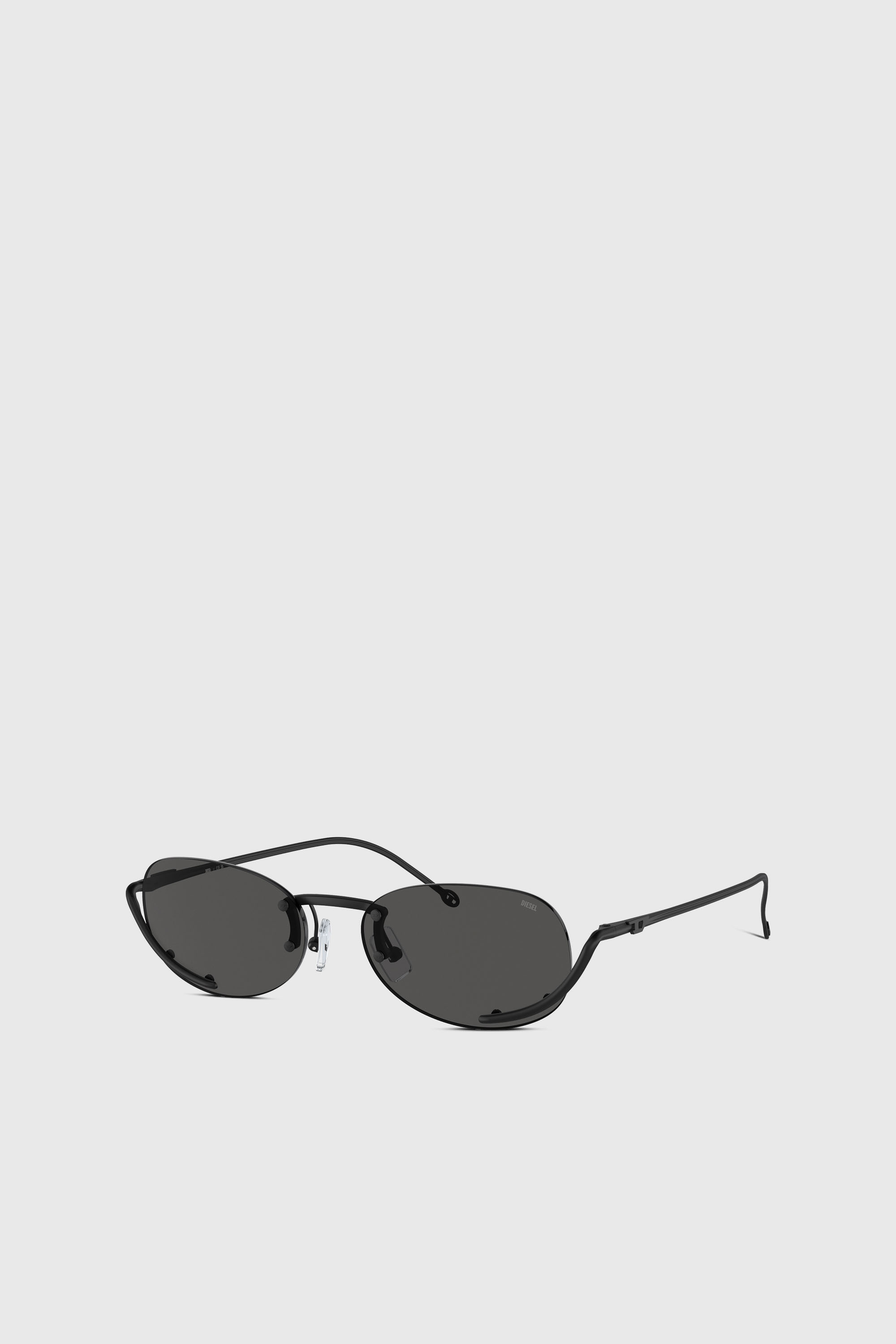 Diesel - 0DL1004, Occhiali da sole ovali Unisex in Nero - 5