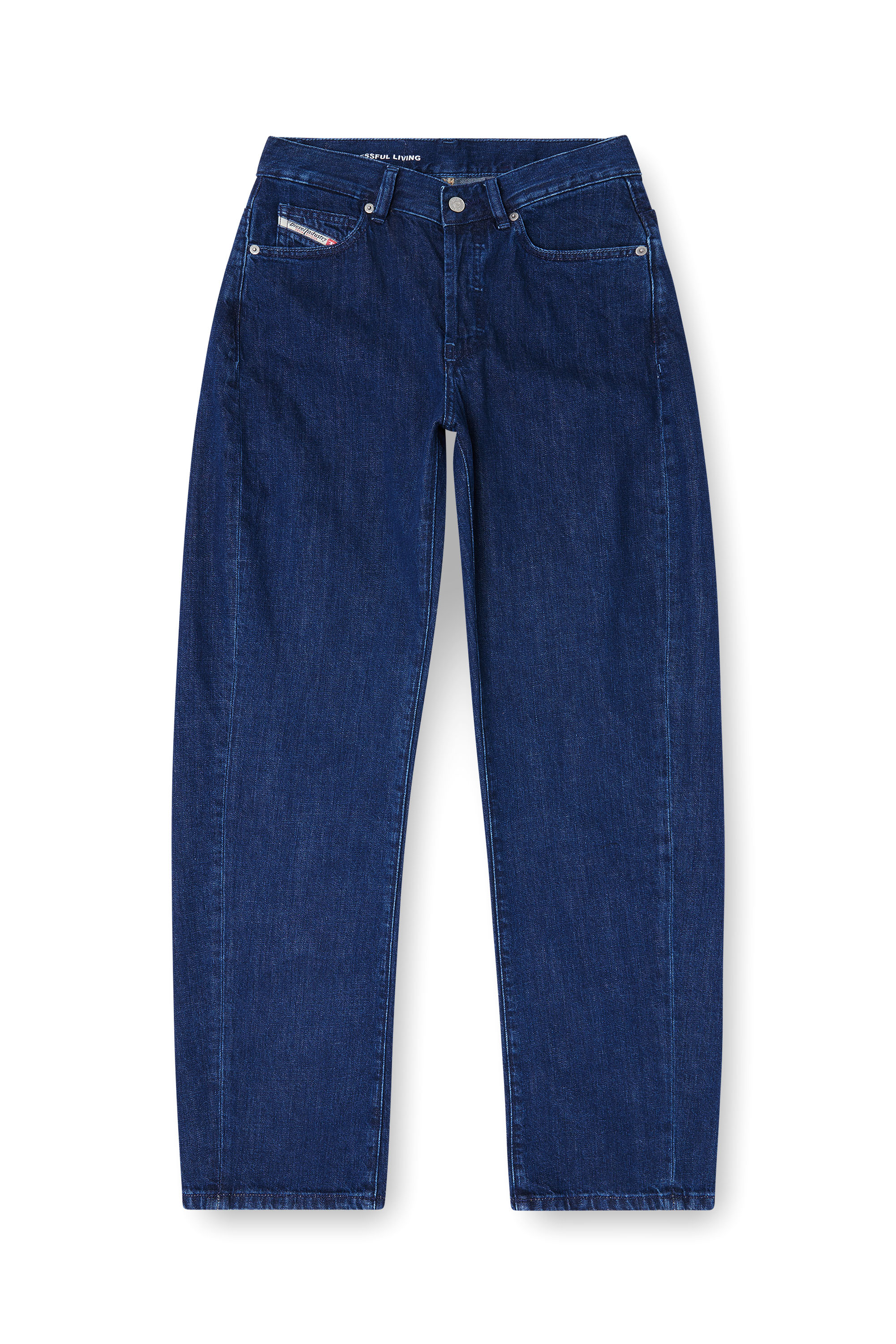 Diesel - Relaxed Jeans 1974 D-Ellz 0DBDX Donna, Blu Scuro - Image 4