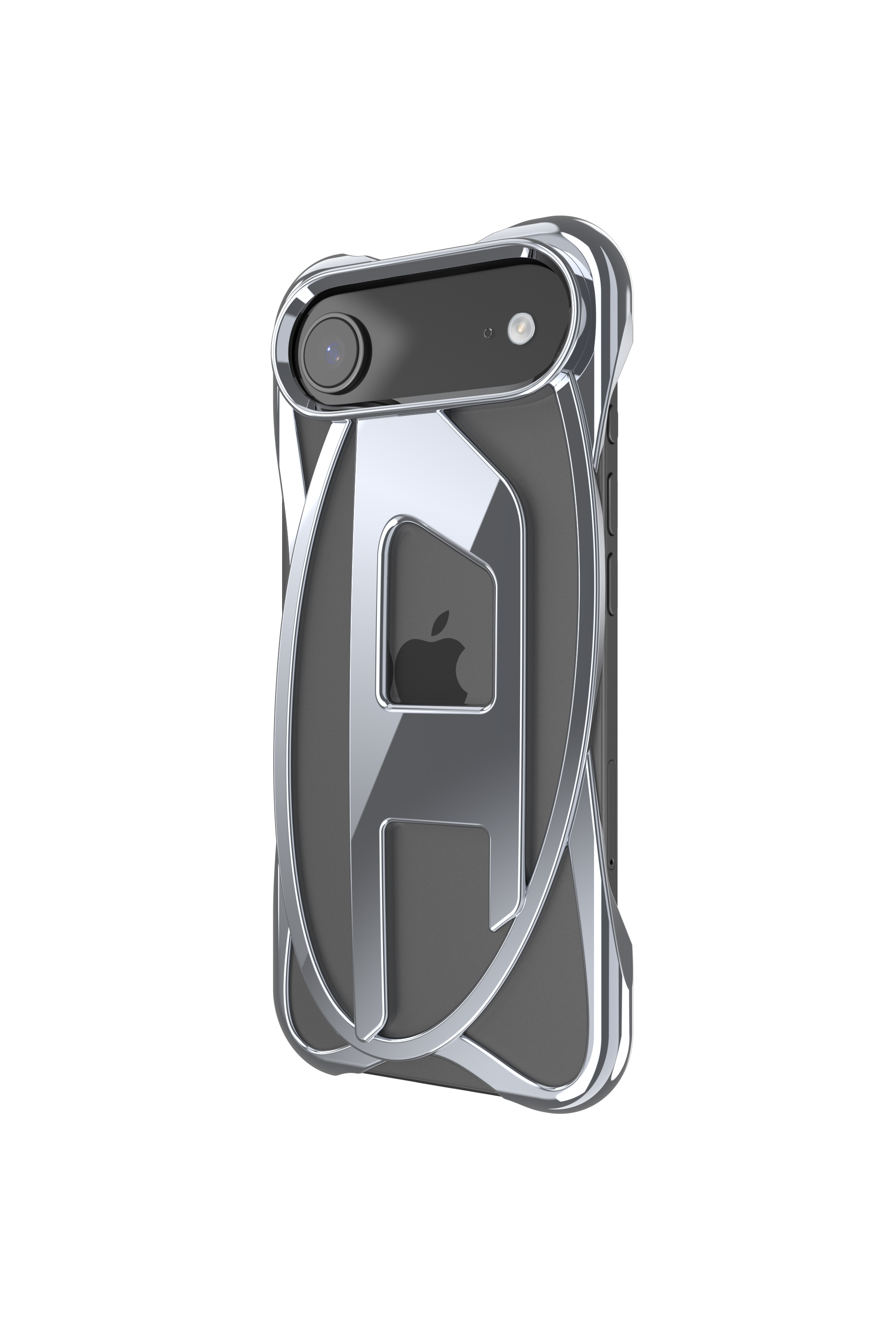 Women's Caged D glossy case for iPhone 17 Air | Grey | Diesel