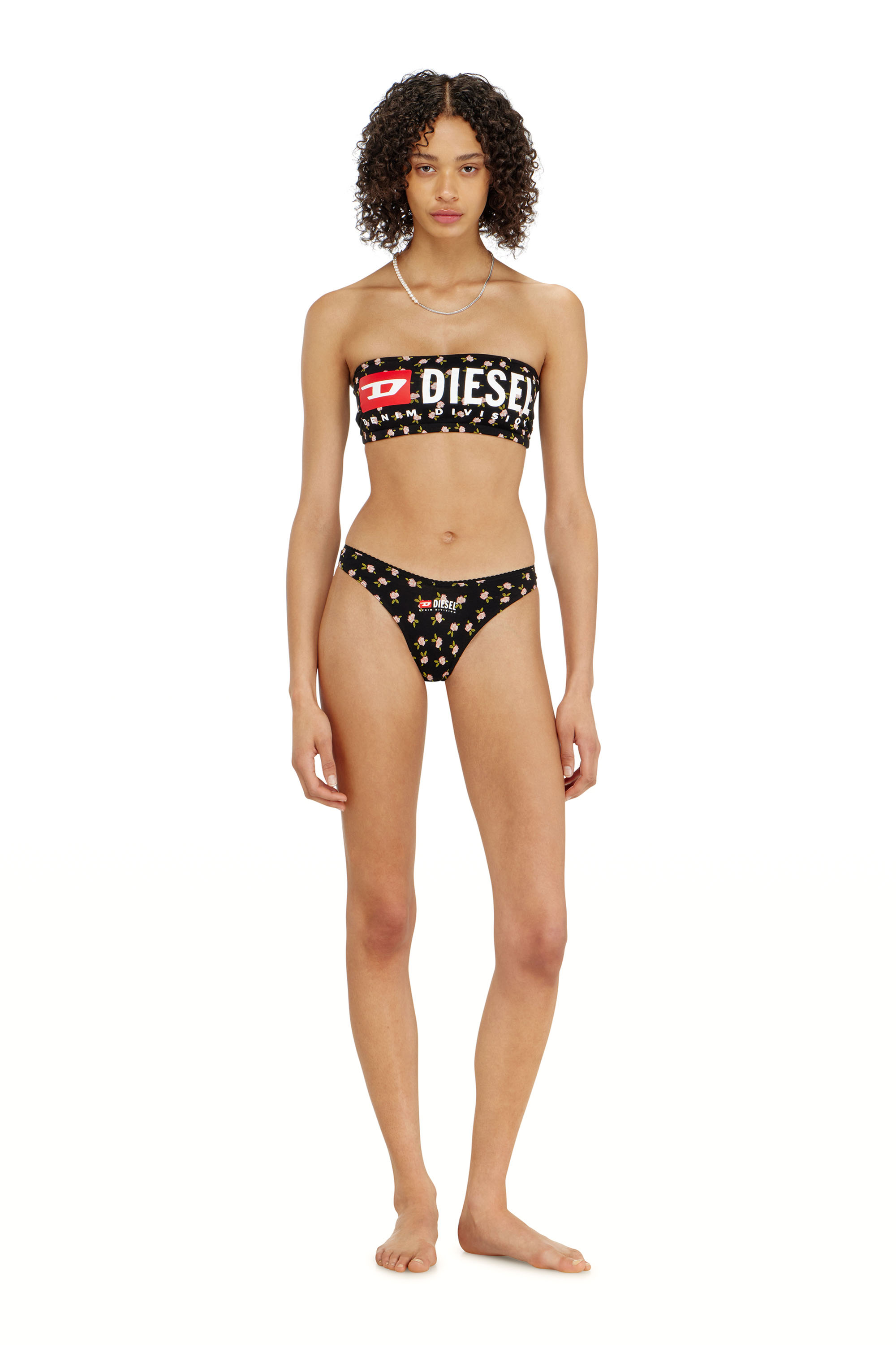 Diesel - MELANIE-C-D-CORE, Reggiseno a fascia in cotone con stampa floreale all-over Donna in ToBeDefined - 3