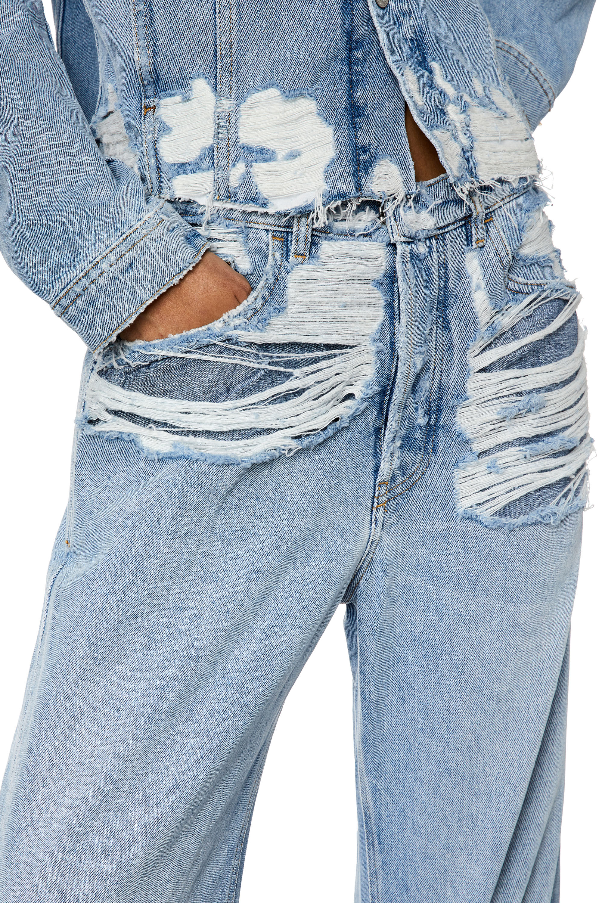 Diesel - Regular Jeans 1988 D-Ark 007S3 Donna, Blu Chiaro - Image 5