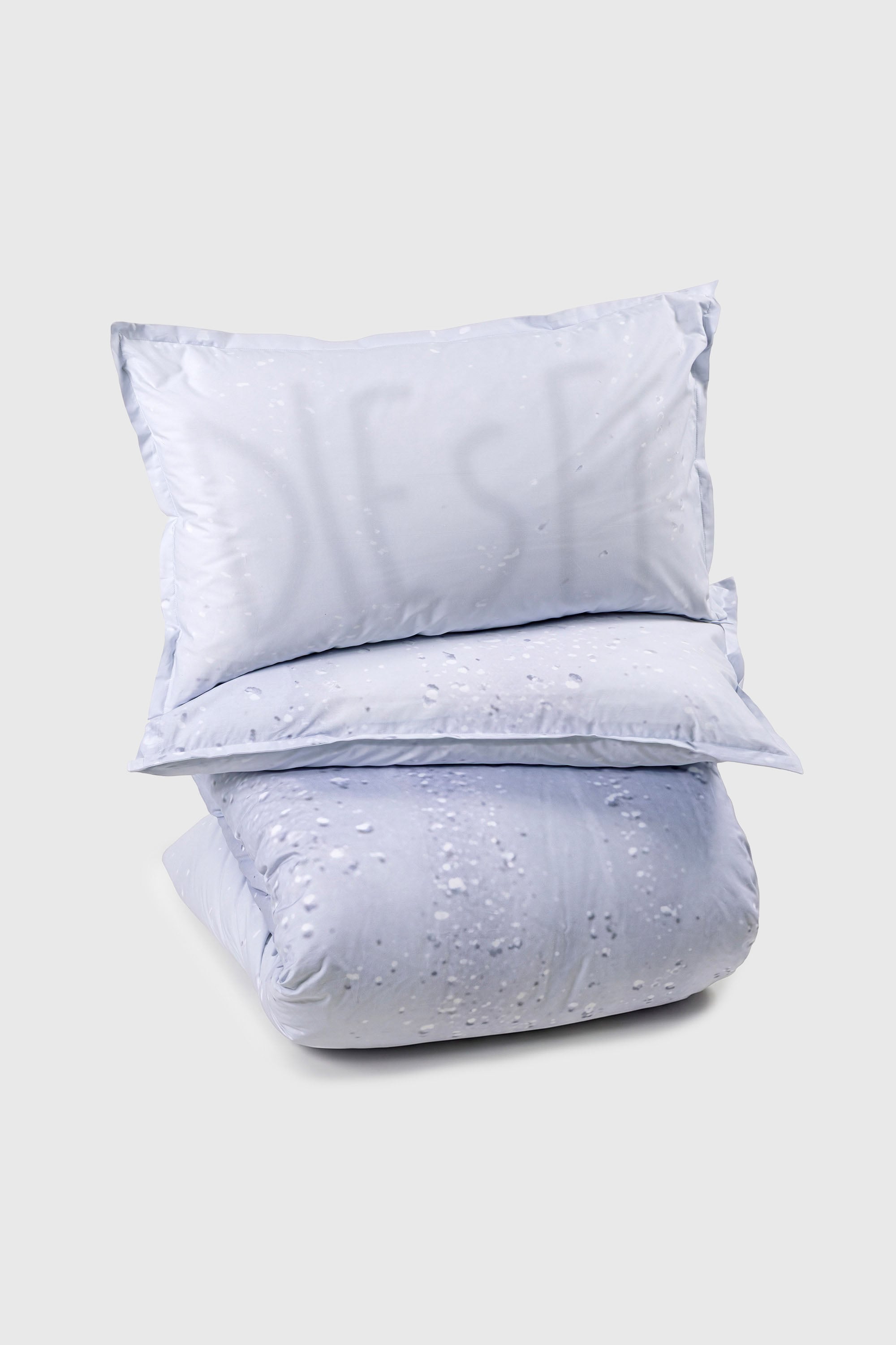 Diesel - 1018097  WET PERCALE DUVET COVER SET, Parure copripiumino in percalle per letto queen size Unisex in Grigio - 2
