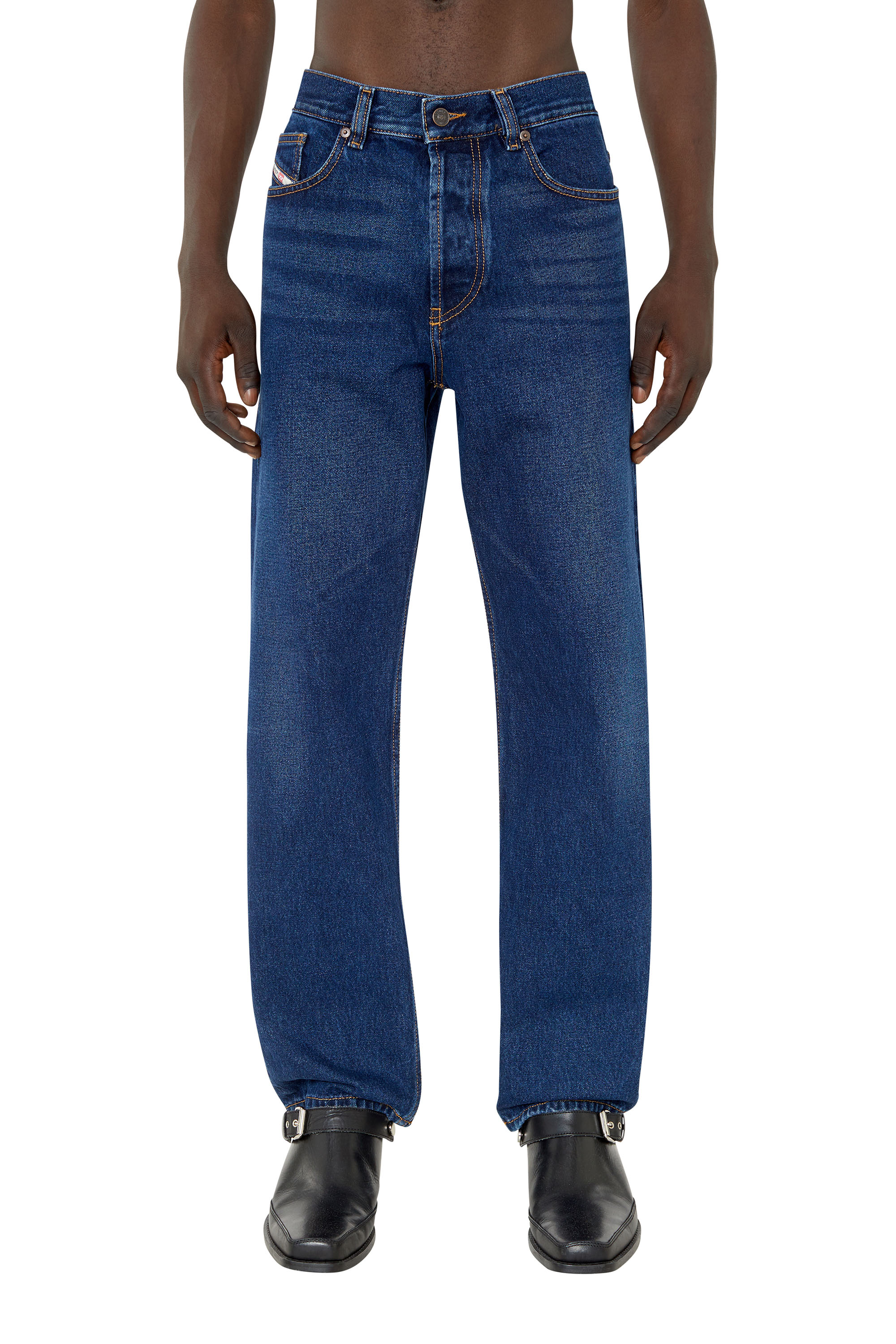 Diesel - Straight Jeans 2010 D-Macs 007E6, Blu Scuro - Image 1