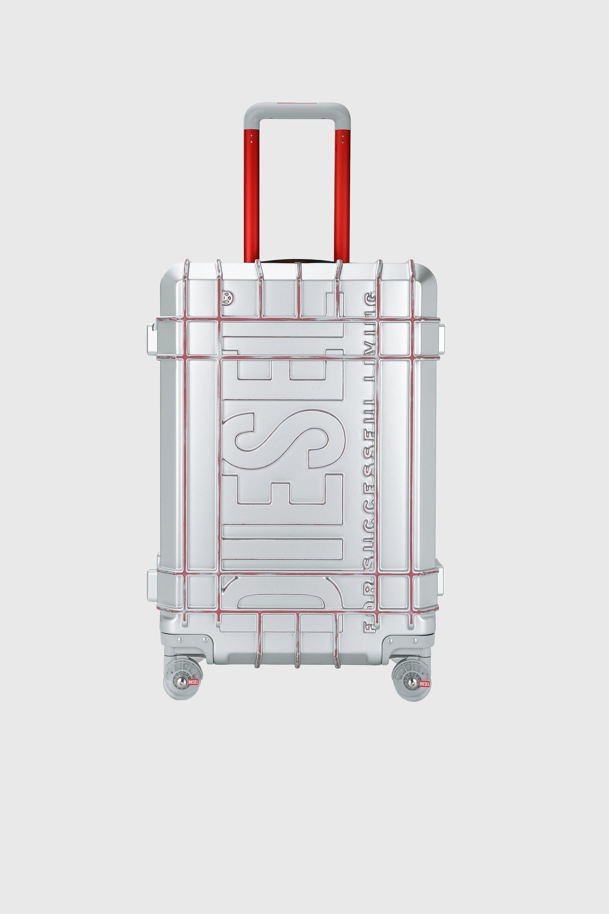 Diesel - DIESEL PC STRONG IMAGE TROLLEY- DSL003, Valigia resistente taglia M Unisex in Argento - 1