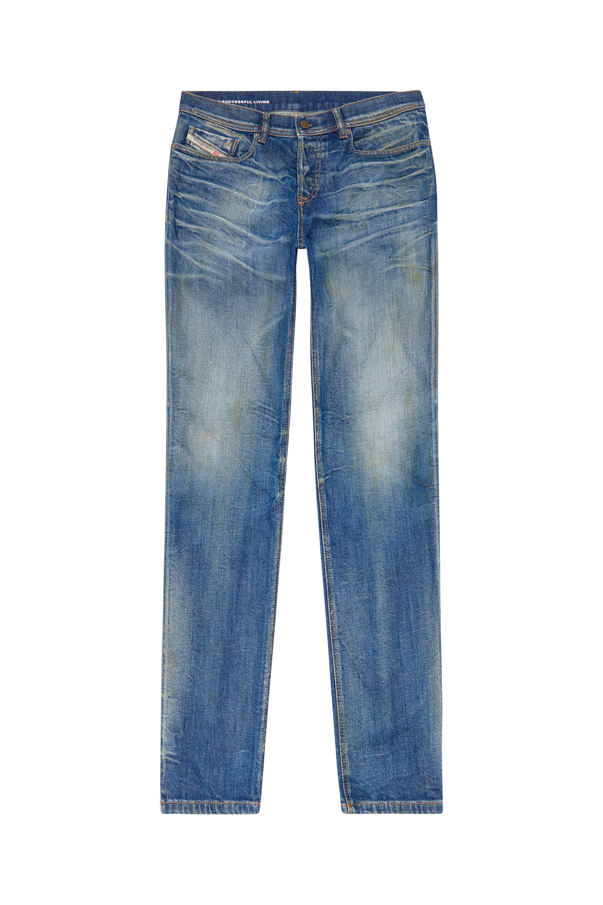 Diesel - Tapered Jeans 2023 D-Finitive 09J66, Blu medio - Image 5