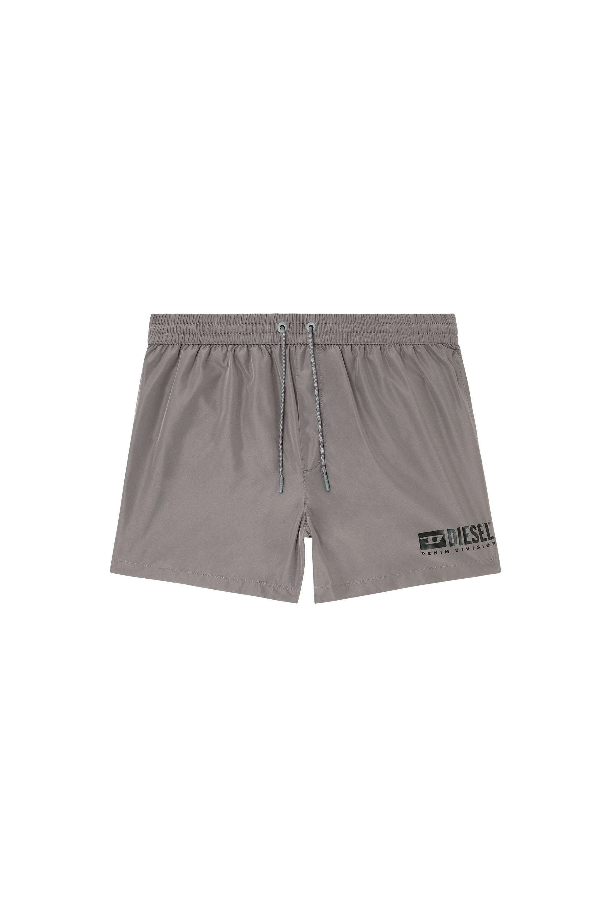 Diesel - KEN-37-D-BOX, Man's Mid-length swim shorts with logo print in Grey - 3