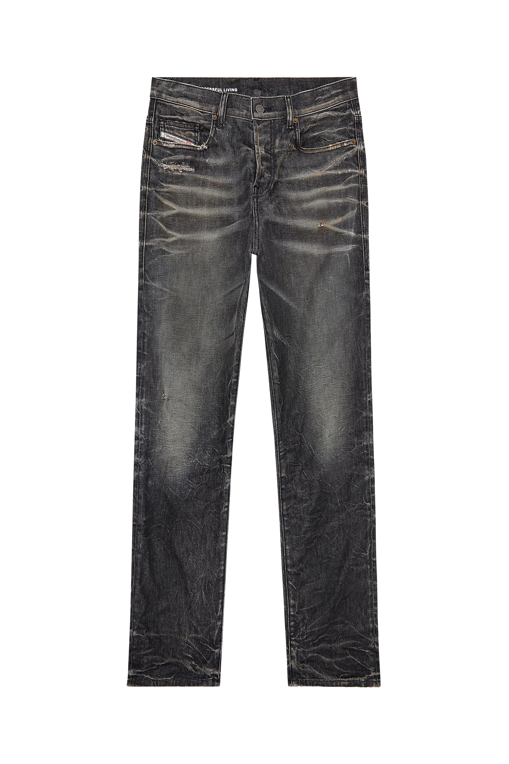 Diesel - Regular Jeans 2020 D-Viker 09H51 Uomo, Nero/Grigio scuro - Image 3