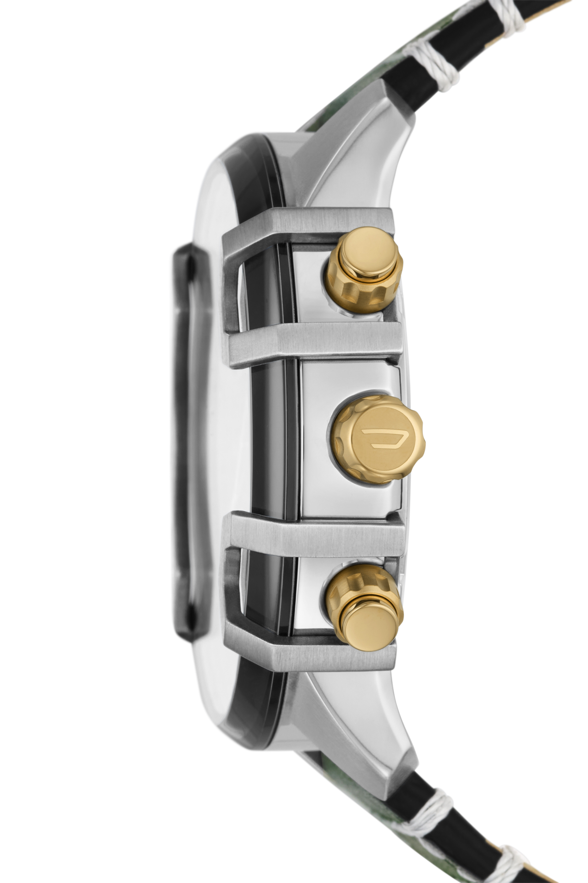 Diesel - DZ4585, Orologio cronografo Griffed con cinturino in pelle verde Uomo in Verde - 3