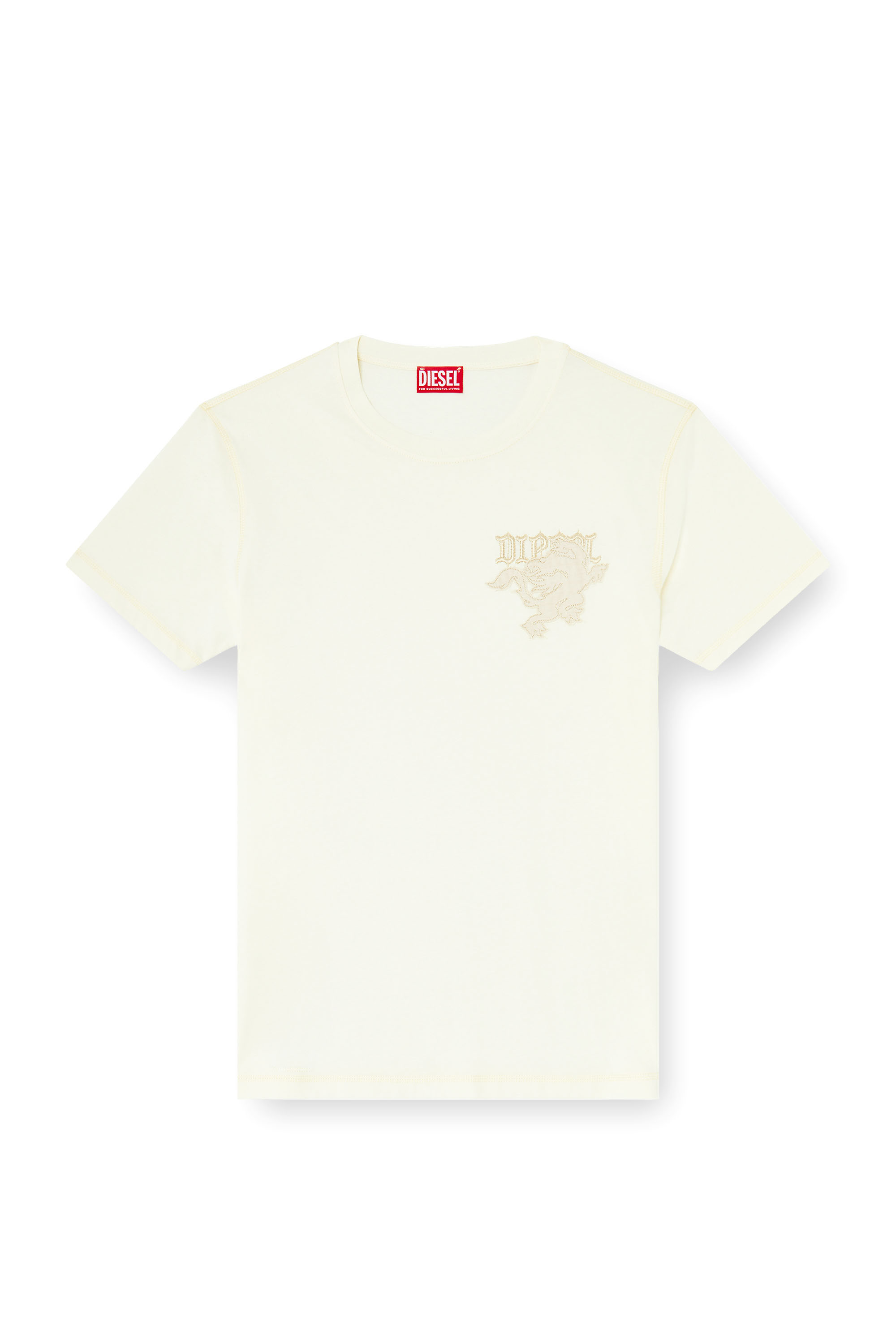 Diesel - T-ADJUST-NOTCH, Maglietta regular con patch ricamato Uomo in ToBeDefined - 2