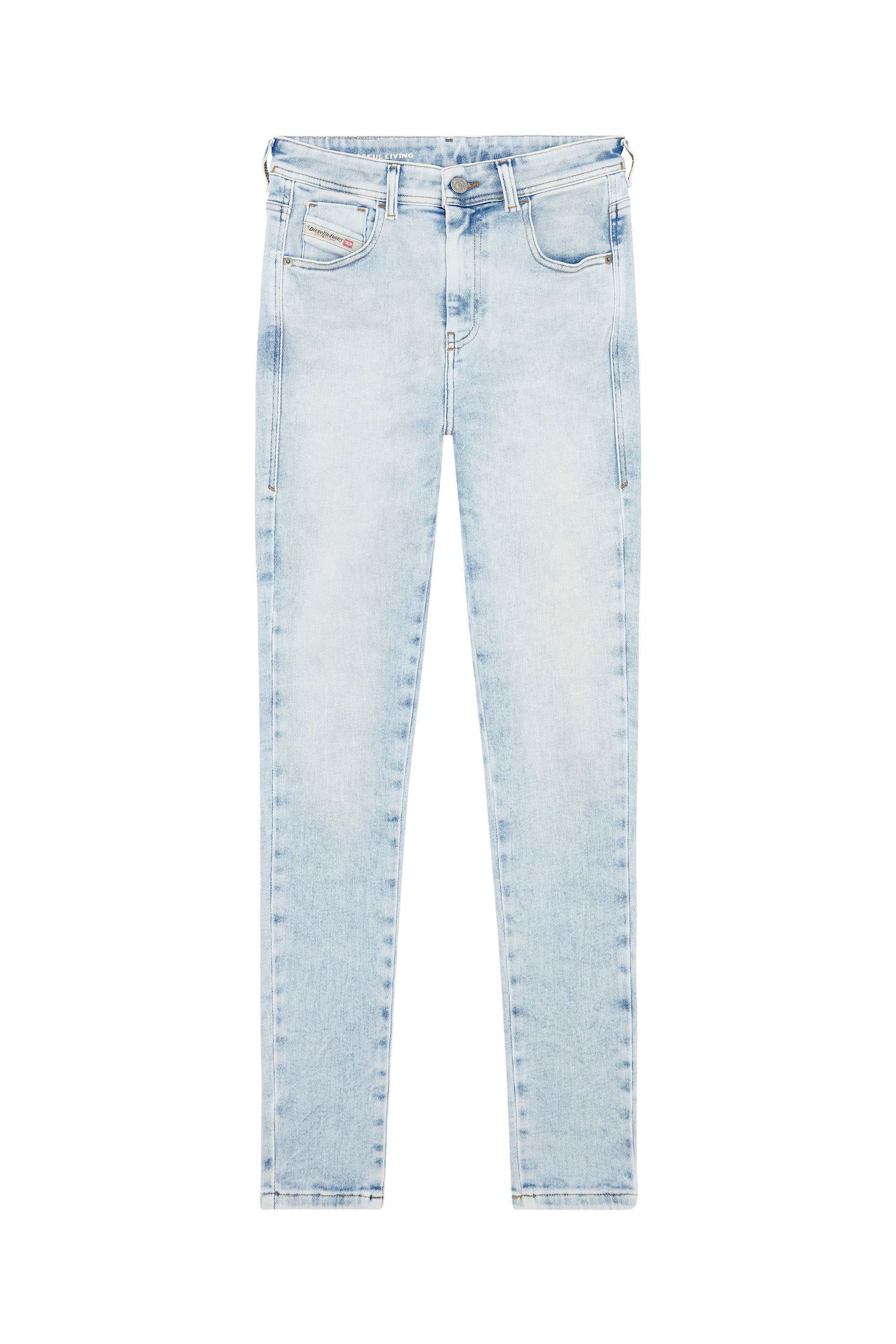 Diesel - Super skinny Jeans 1984 Slandy-High 09G17, Blu Chiaro - Image 5