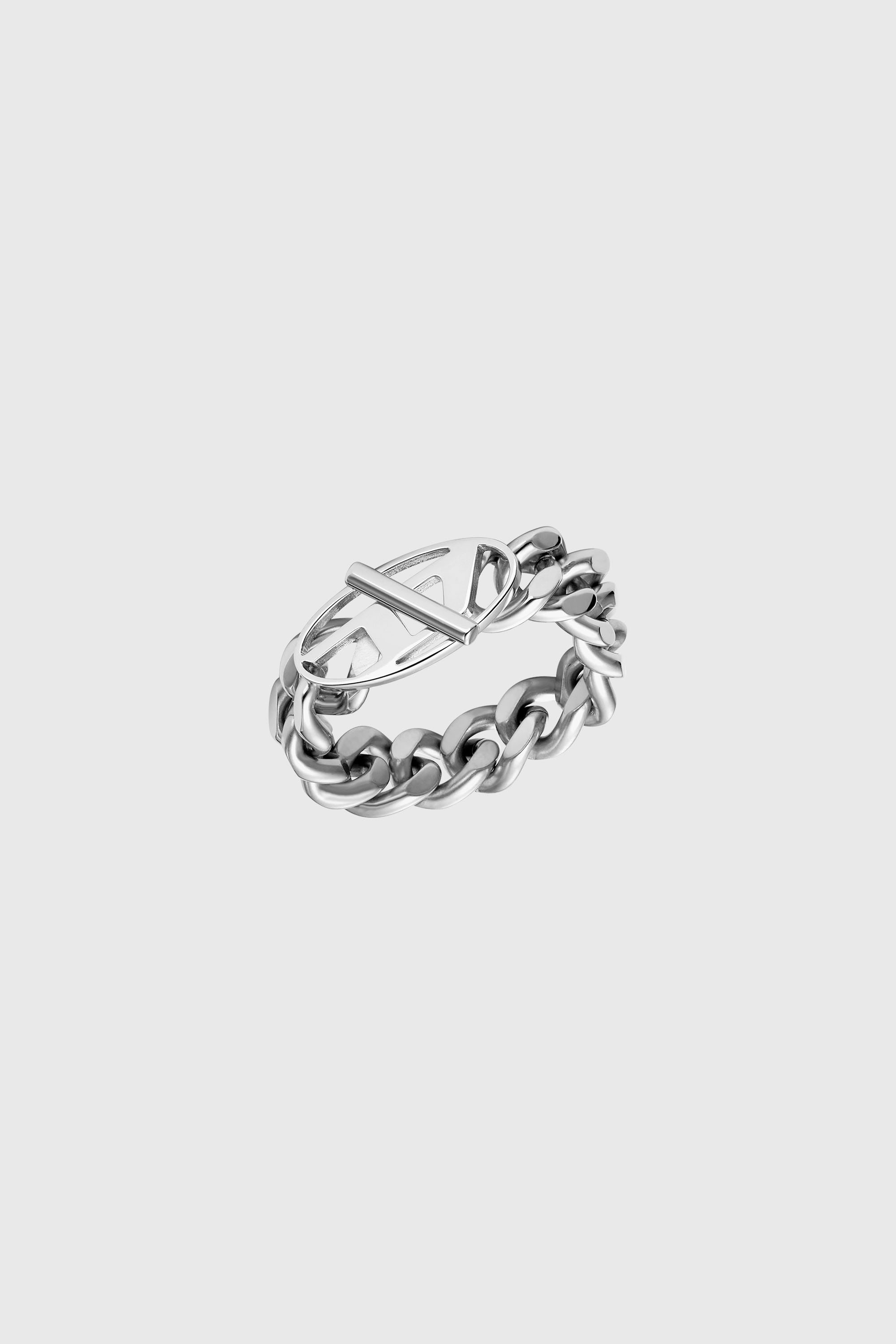 Diesel - DX1533040, Anello morbido a catena in acciaio inossidabile Unisex in Argento - 1
