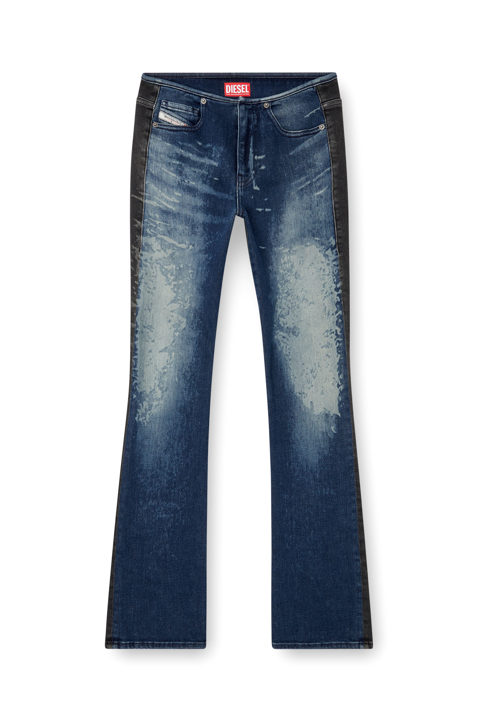 Diesel - Bootcut Jeans D-Gianna 0ABDL Donna, Blu/Nero - Image 3