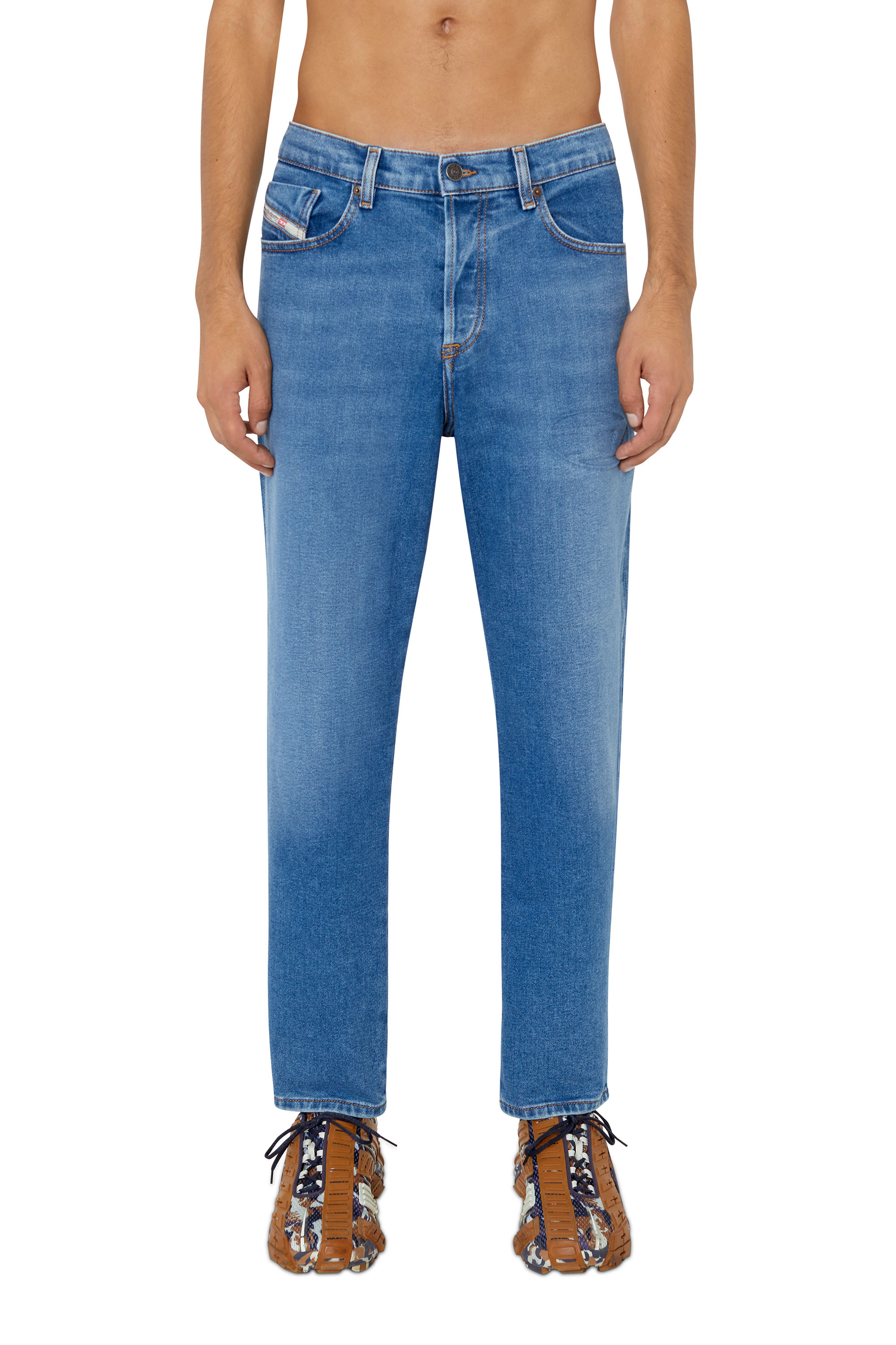 Diesel - 2005 D-FINING 09E34 Tapered Jeans, Blu medio - Image 1