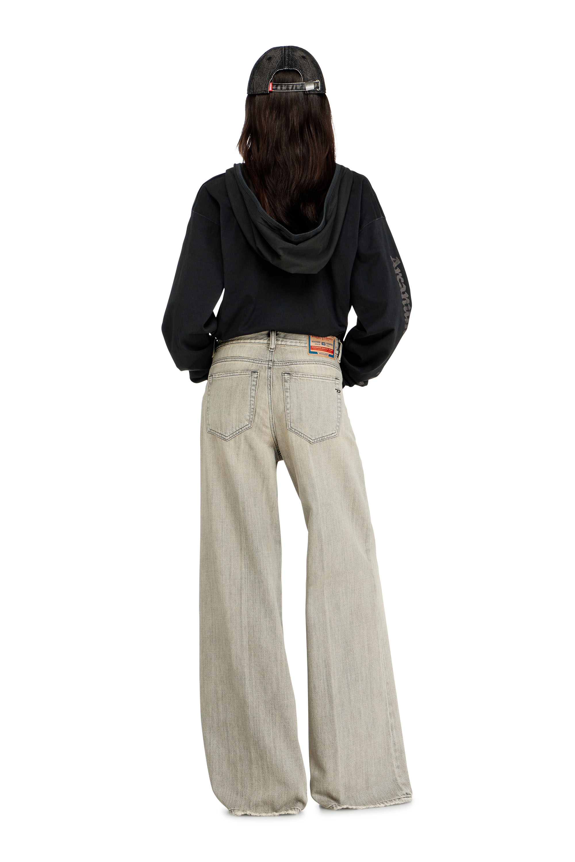 Diesel - Flare Jeans 1978 D-Akemi 068RU Donna, Grigio - Image 3